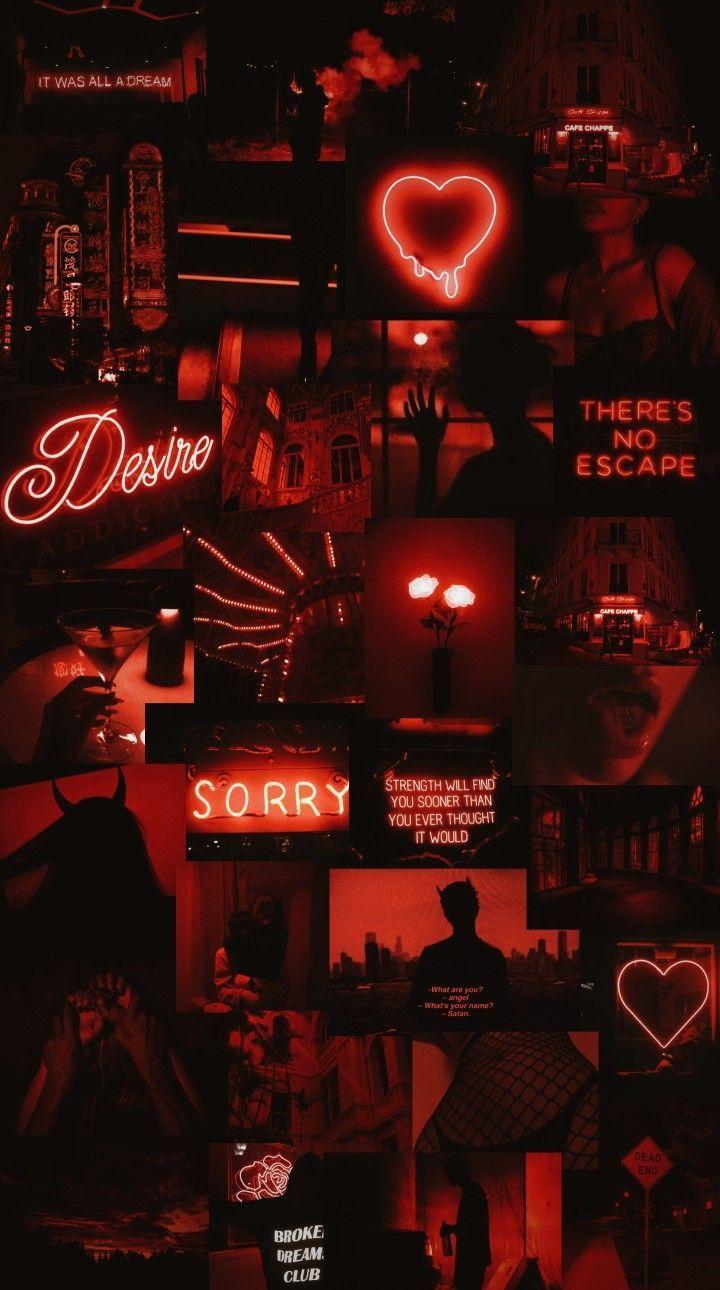 720x1290 Aesthetic Red Wallpaper
