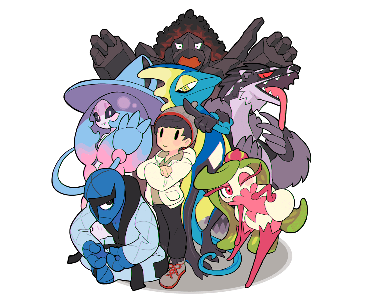 1200x964 All Male Black Eyes Black Hair Coalossal Gashi Gashi Hat Hatterene Hoodie Inteleon Male Masaru (pokemon) Obstagoon Pokemon Sawk Short Hair Tsareena White. Konachan.com.com Anime Wallpaper