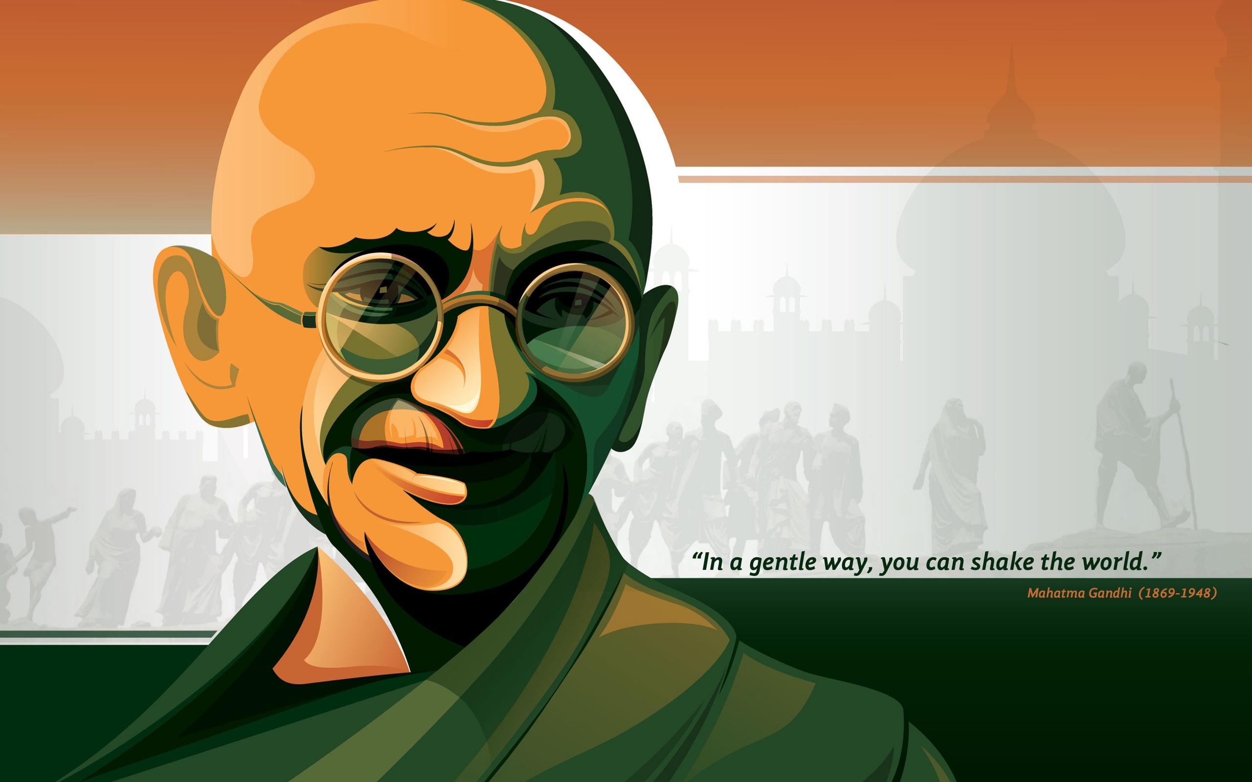 2560x1600 Wallpaper 4k Mahatma Gandhi HD 4K Wallpaper