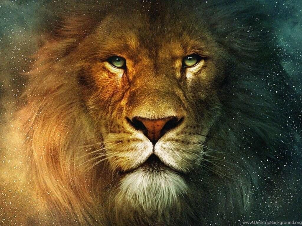1024x768 Digital Art Lion Wallpaper Desktop Background