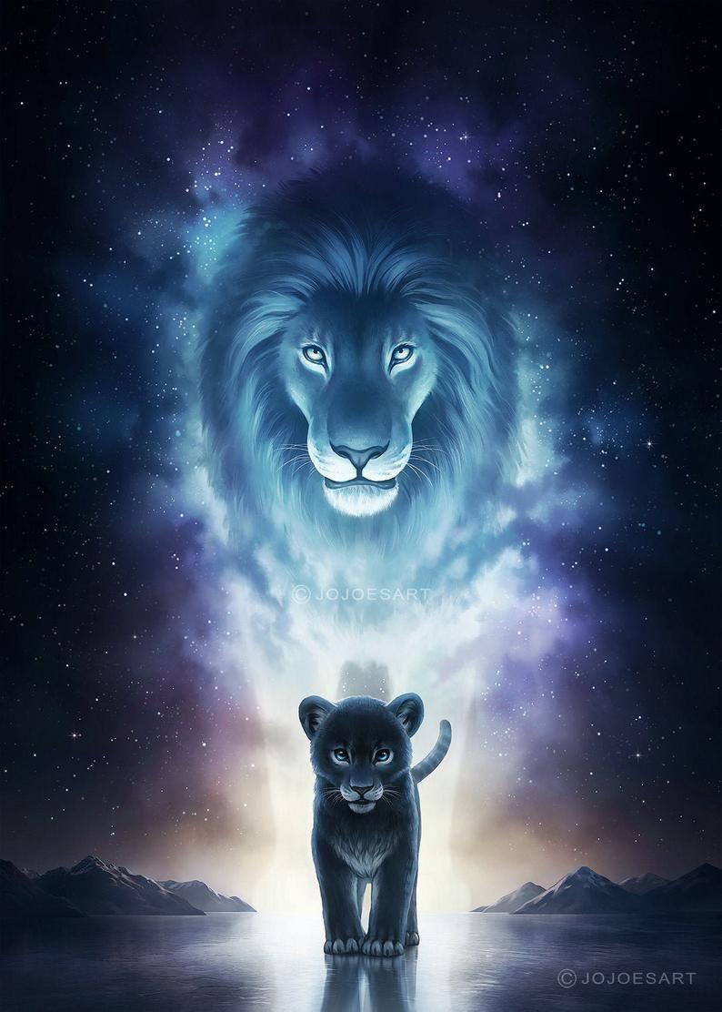 794x1112 A King's Path Fine Art Print Decor Lion Galaxy Artwork by Jonas Jödicke. Lion wallpaper, Lion picture, Lion wallpaper iphone