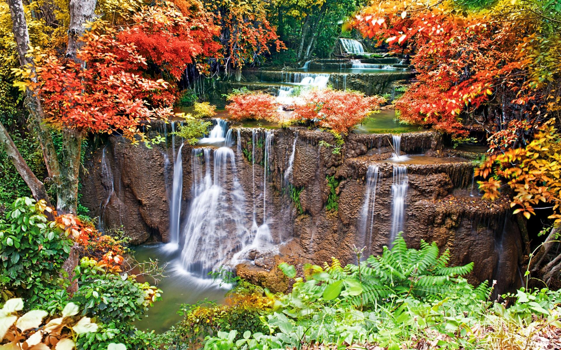 1920x1200 Rivers Streams Landscapes Cliff Splash Wallpaper