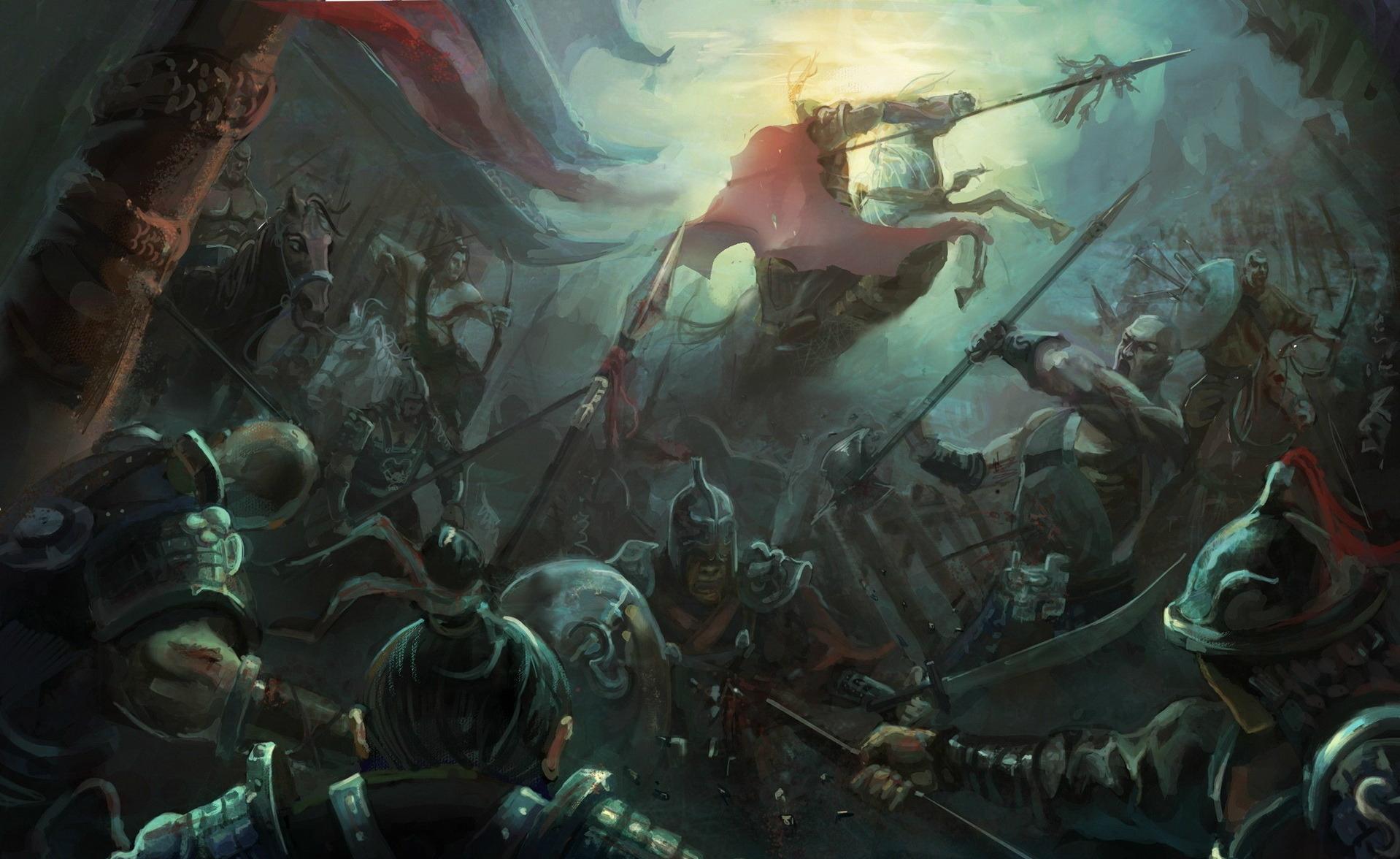 1918x1176 Fantasy Battle Wallpaper and Background Imagex1176