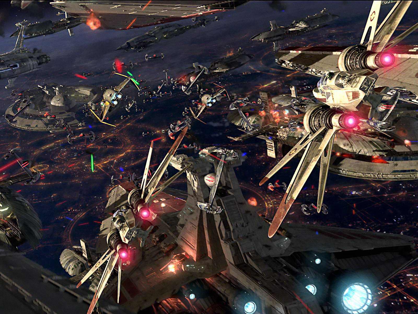 1600x1200 Star Wars Space Battle Wallpaper Of Coruscant Wallpaper HD