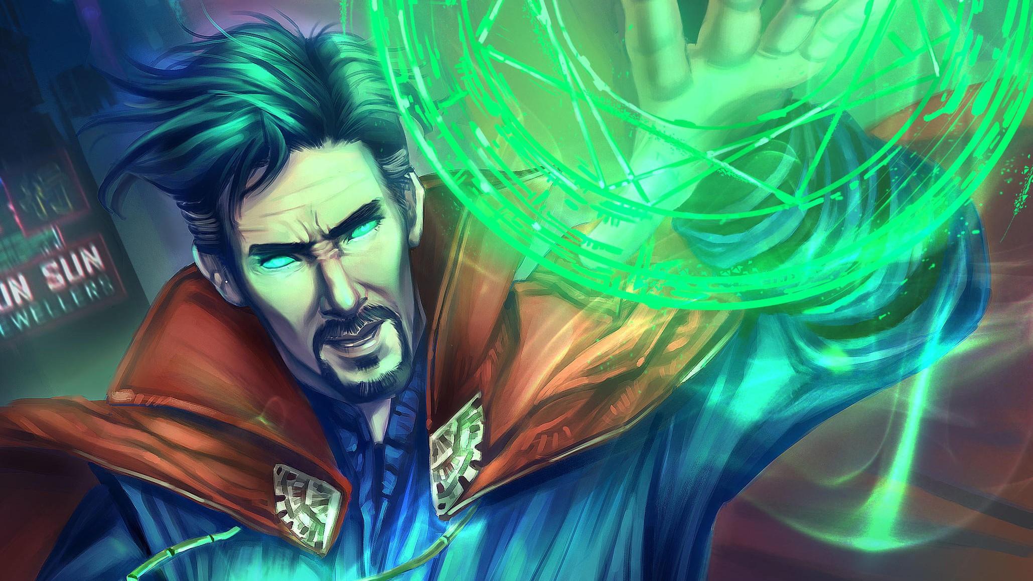 2059x1158 Wallpaper / doctor strange, artist, digital art, , artwork, hd