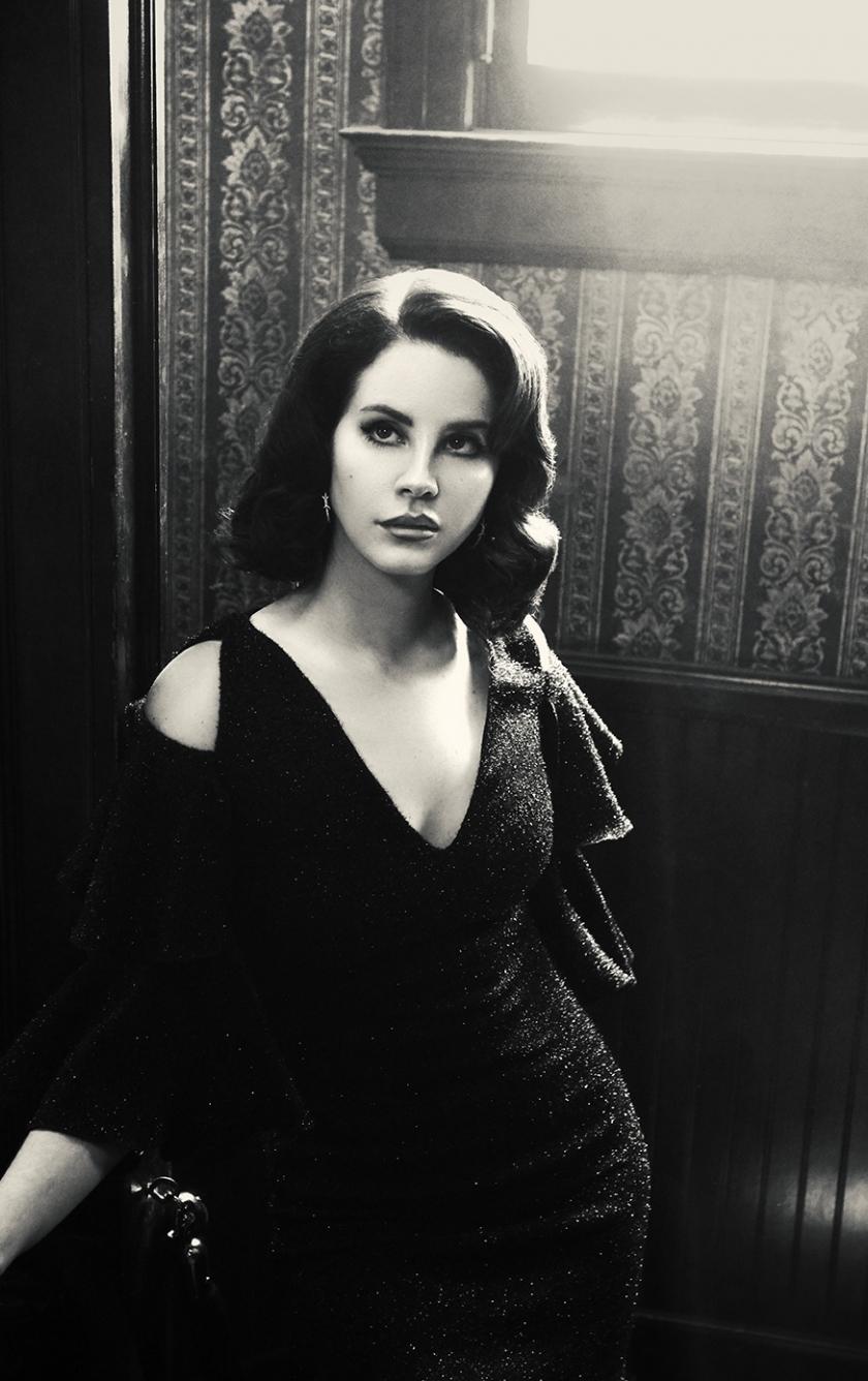 840x1336 Download 840x1336 wallpaper black and white, lana del rey, american singer, iphone iphone 5s, iphone 5c, ipod touch, 840x1336 HD image, background, 23957