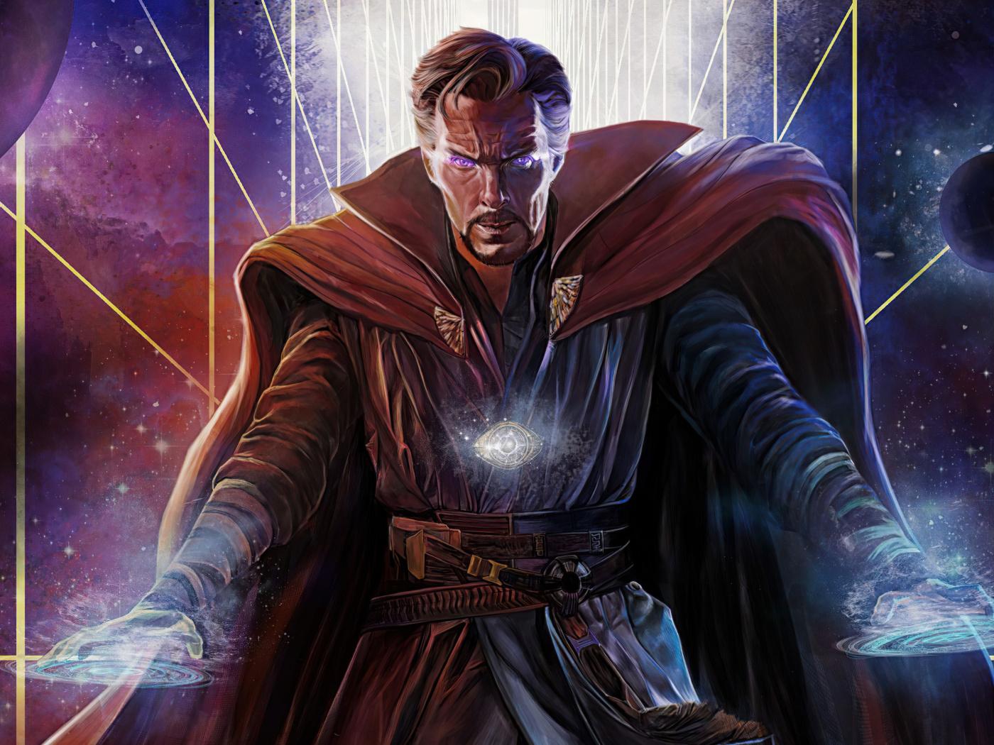 1400x1050 Download Wizard, Doctor Strange, 2020 art wallpaper, 1400x Standard 4: Fullscreen