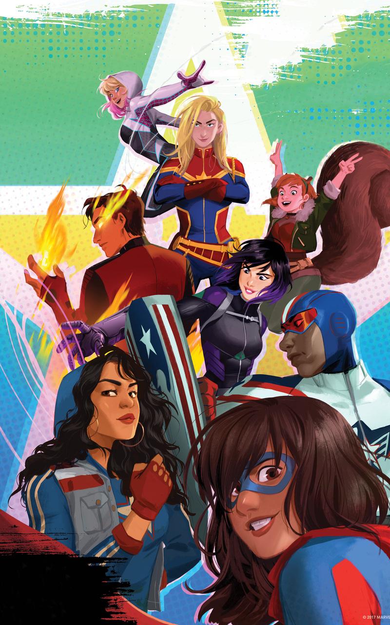 800x1280 Marvel Rising Secret Warriors 2018 Nexus Samsung Galaxy Tab Note Android Tablets HD 4k Wallpaper, Image, Background, Photo and Picture