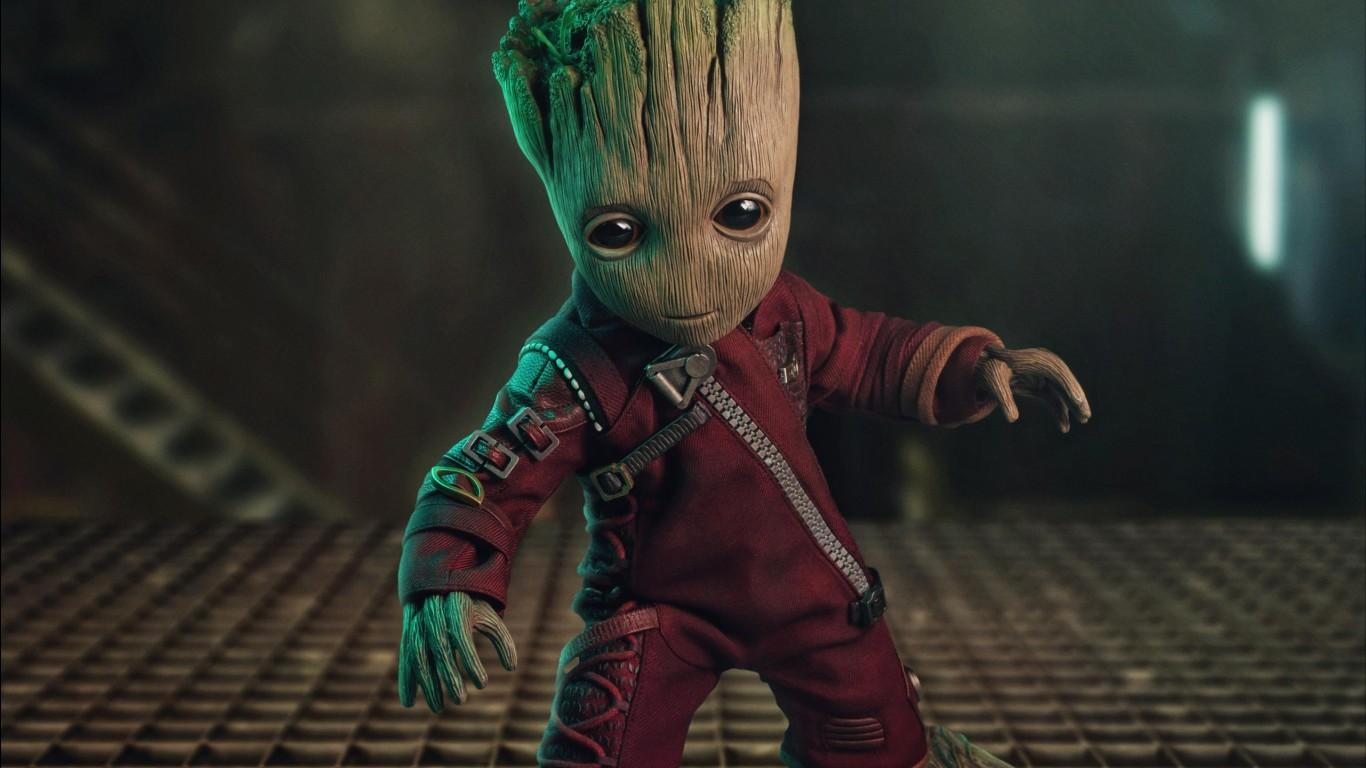 Baby Groot Dancing Wallpapers - Top Free Baby Groot Dancing Backgrounds ...