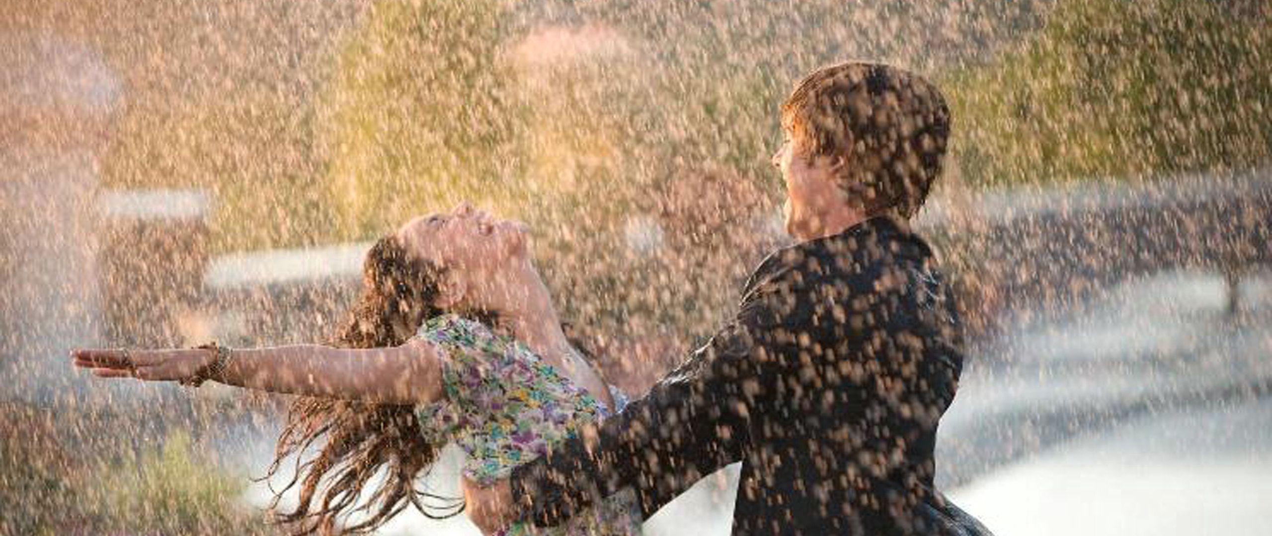 2560x1080 Download wallpaper 2560x1080 couple, dance, happiness, rain, wet, love dual wide 1080p HD background