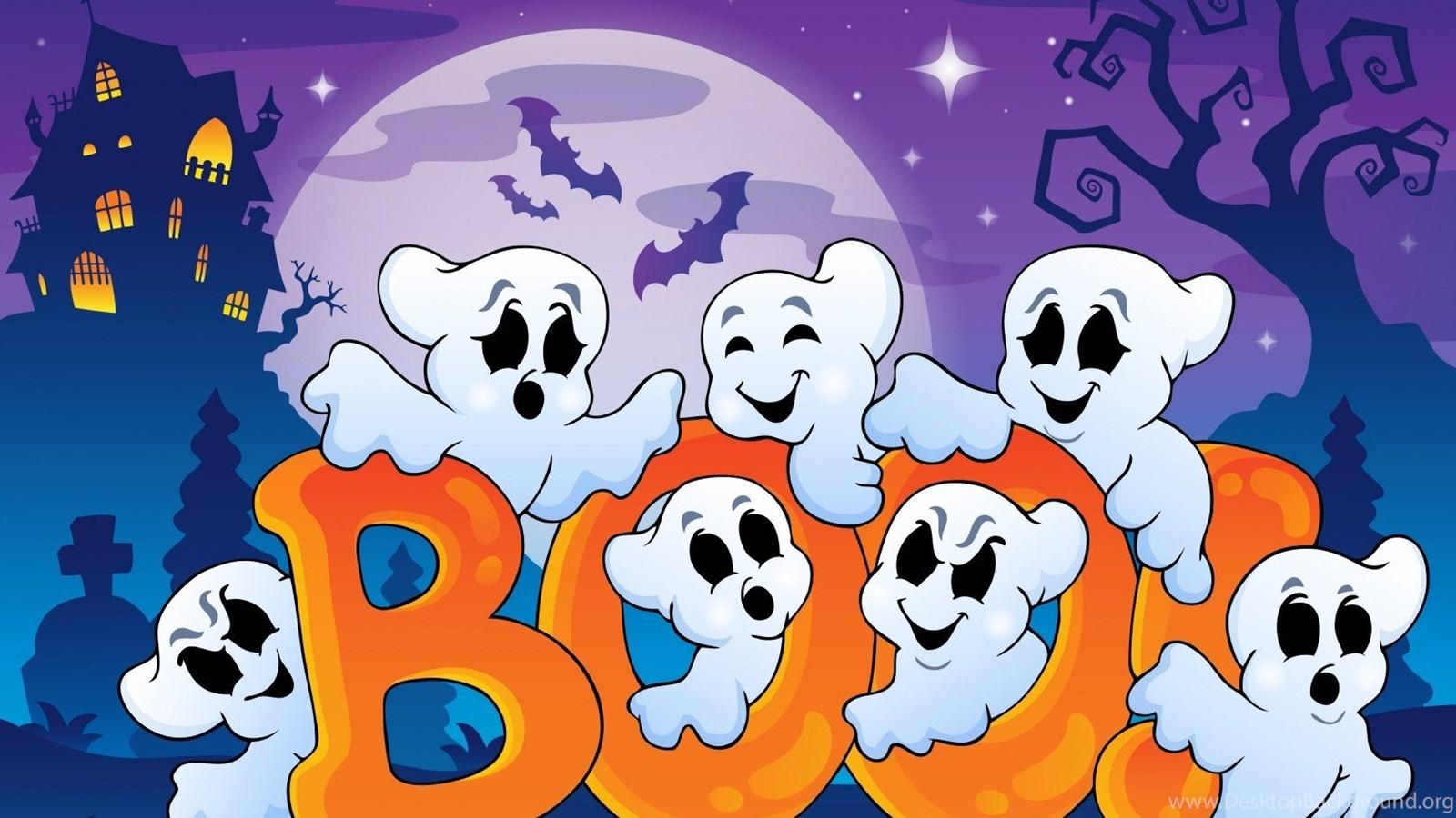 1600x900 Cute Ghost Wallpaper Also Cute Halloween Ghost Tumblr Together. Desktop Background