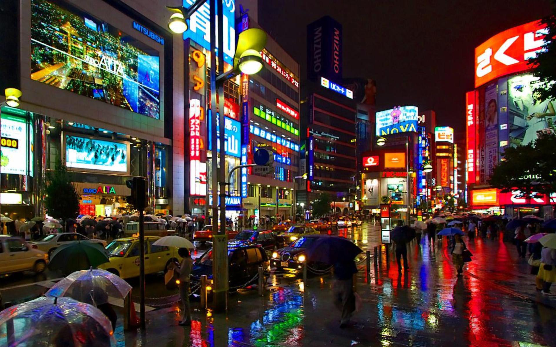 1920x1200 Tokyo at Night Wallpaper