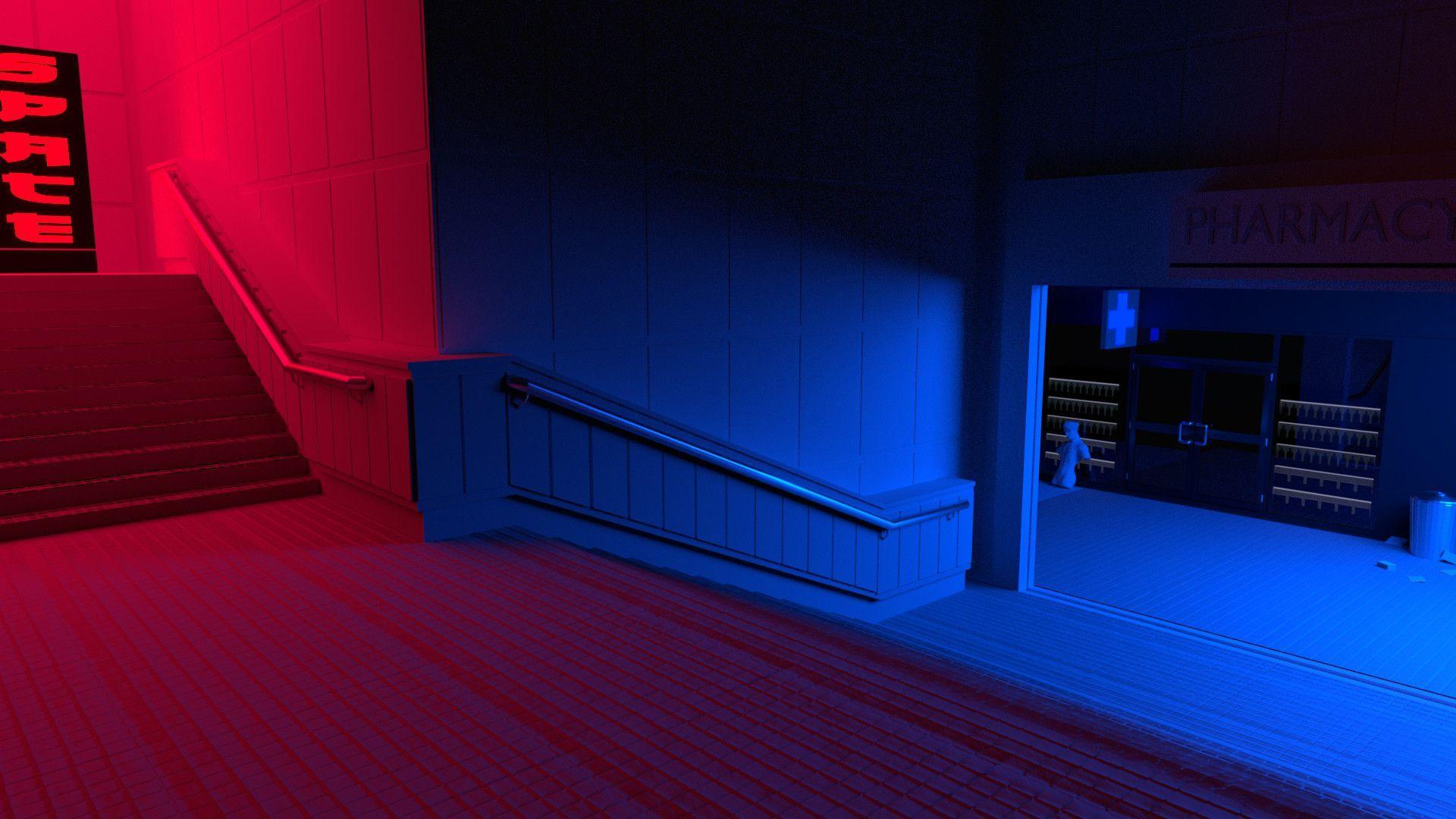1920x1080 Aesthetic Blue Wallpaper Free Aesthetic Blue Background - Vaporwave wallpaper, Red wallpaper, Blue aesthetic