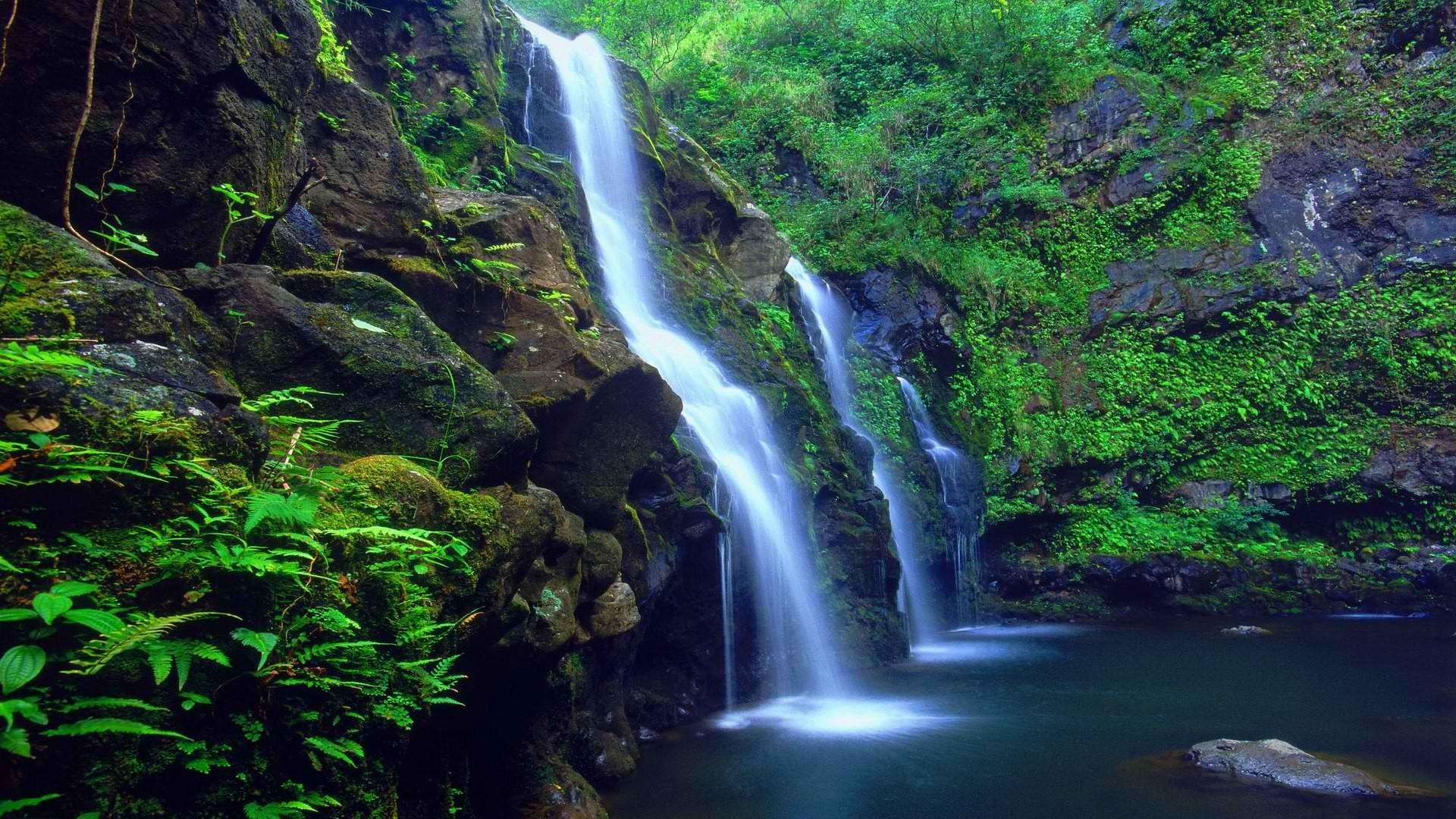 1920x1080 hawaii, Falls, Islands Wallpaper HD / Desktop and Mobile Background