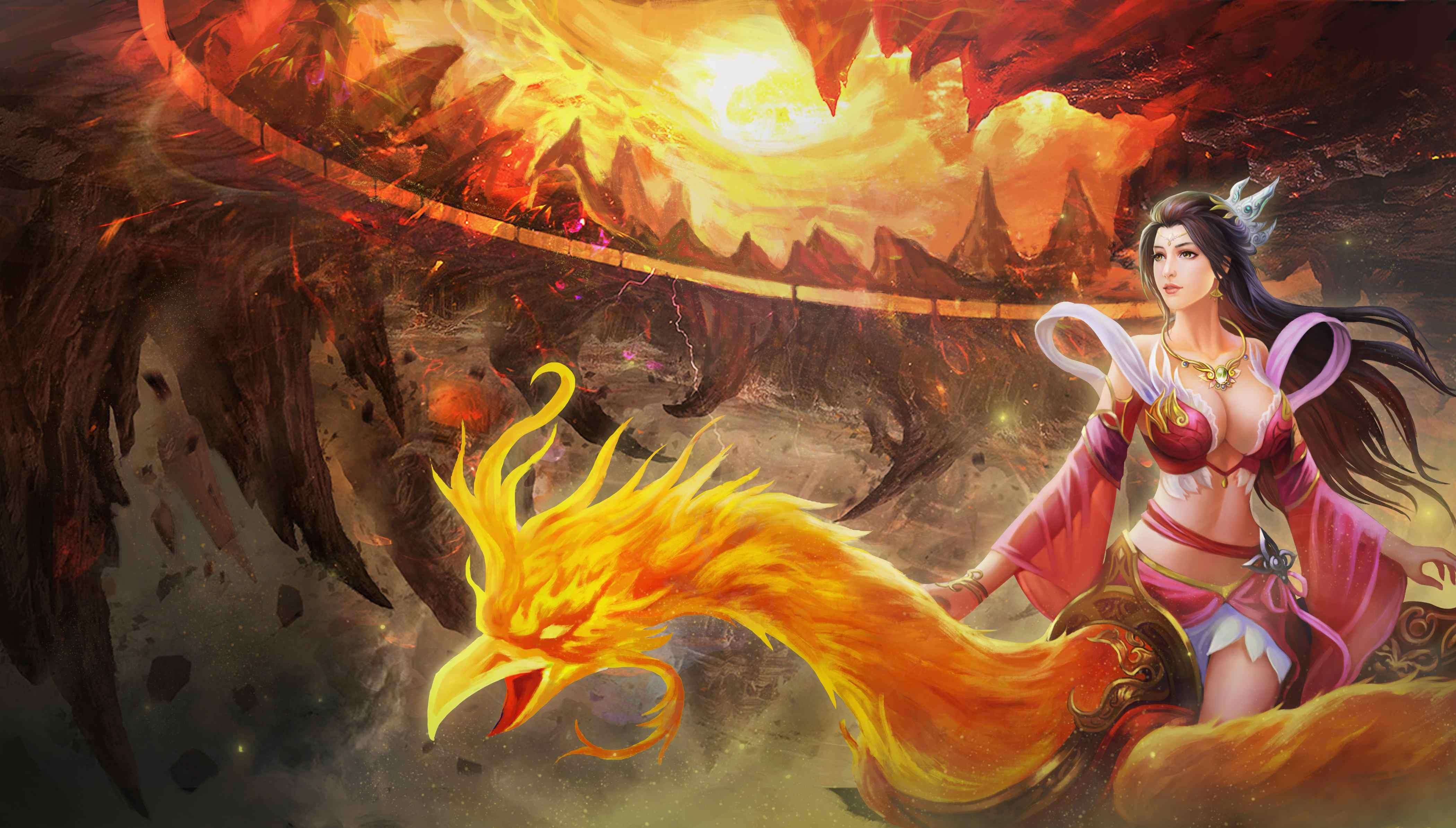 4200x2388 phoenix HD wallpaper, background