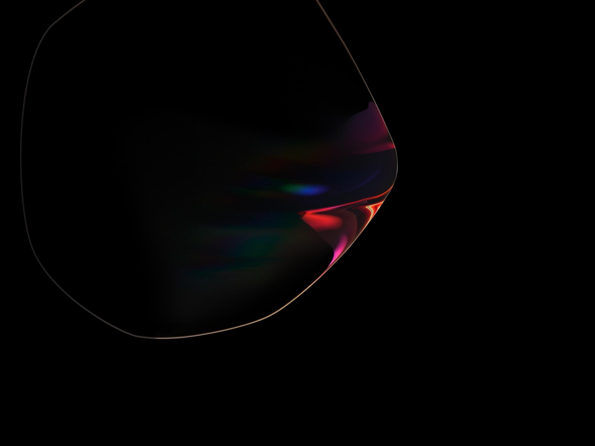 2048x1536 Samsung Galaxy Note10 Wallpaper 4K, Bubble, Dark, Stock, Black background, Abstract