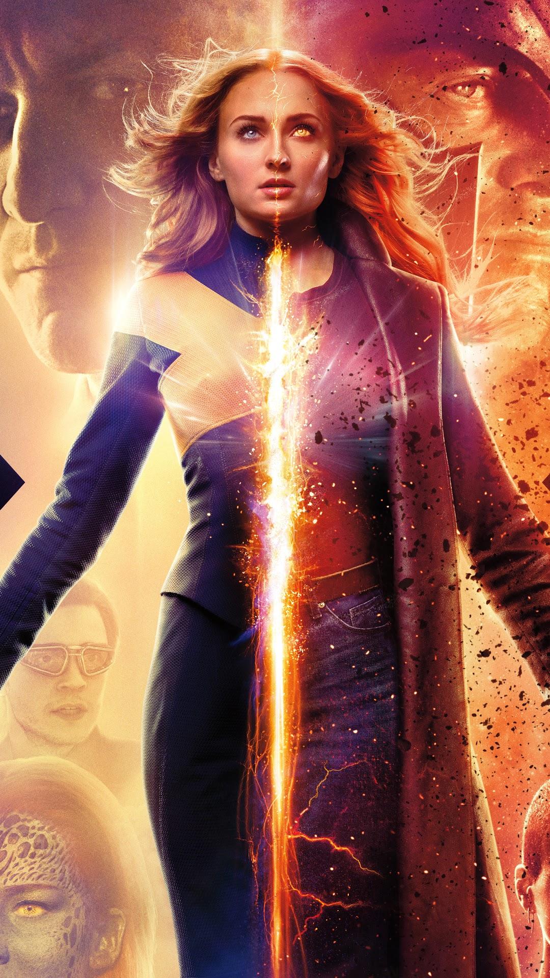 1080x1920 Dark Phoenix, Jean Grey, Sophie Turner, 8K phone HD Wallpaper, Image, Background, Photo and Picture. Mocah HD Wallpaper