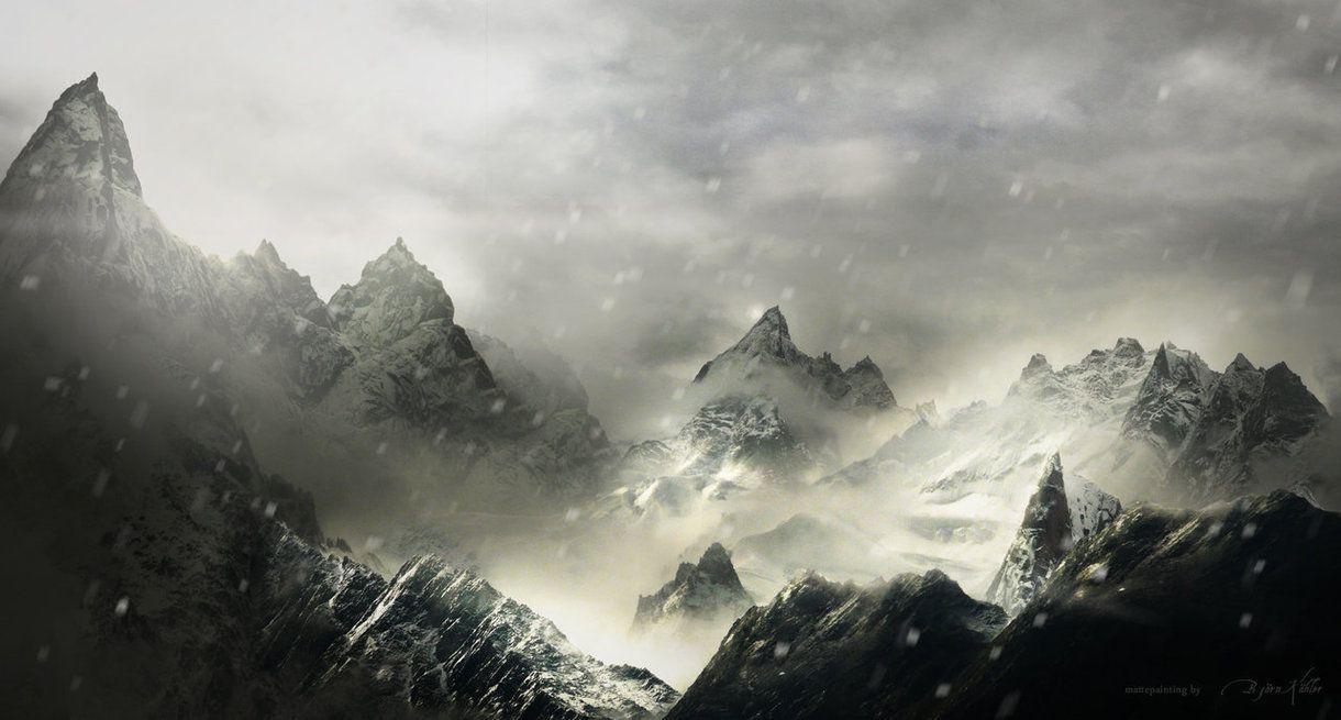 foggy mountains wallpaper