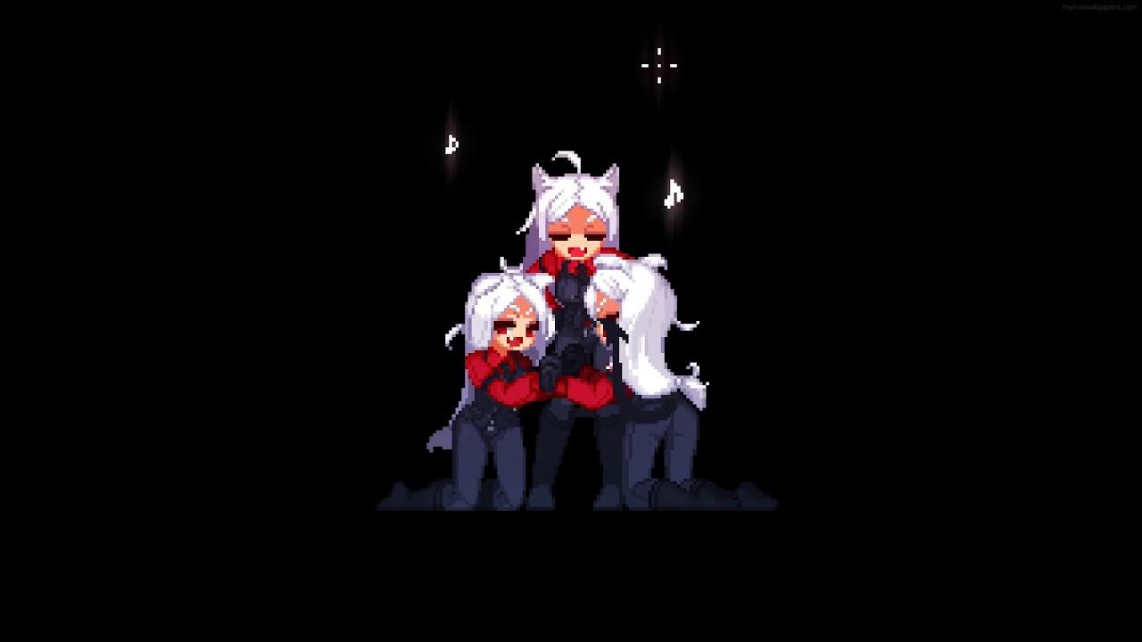1280x720 Pixel Wallpaper PC and Mobile. Cerberus Helltaker Art. David Live Wallpaper