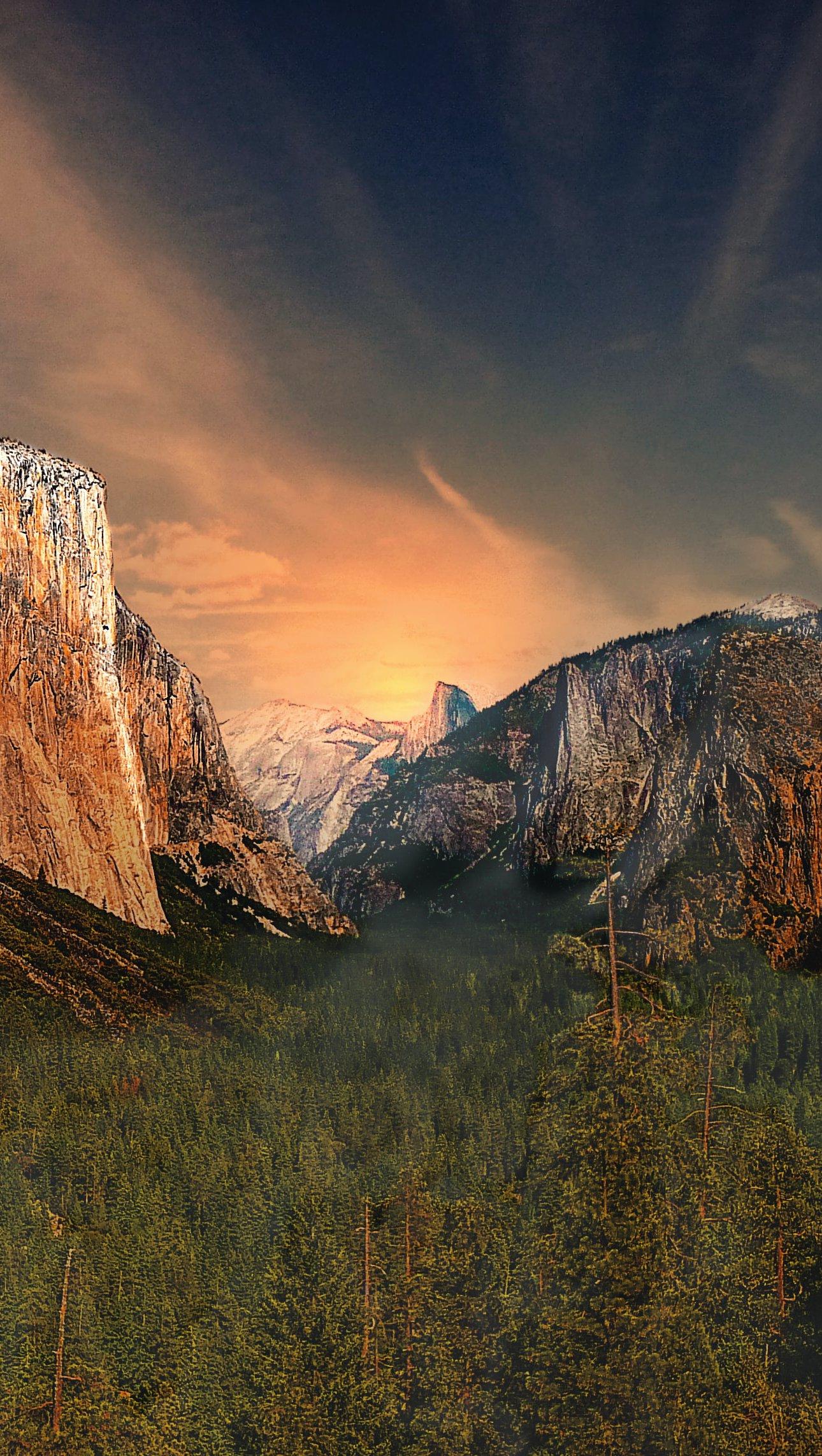 1290x2286 Georgeos yosemite valley Wallpaper