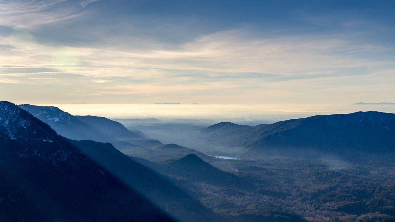 1280x720 Wallpaper Himalayas, Misty mountains, Surreal, 4K, Nature