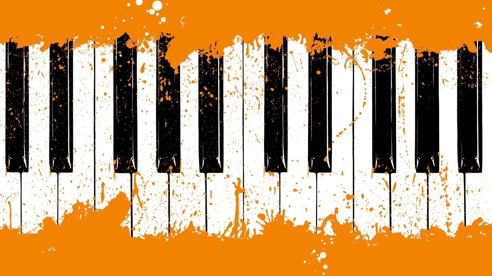 1920x1080 Cool Piano Keys Wallpaper