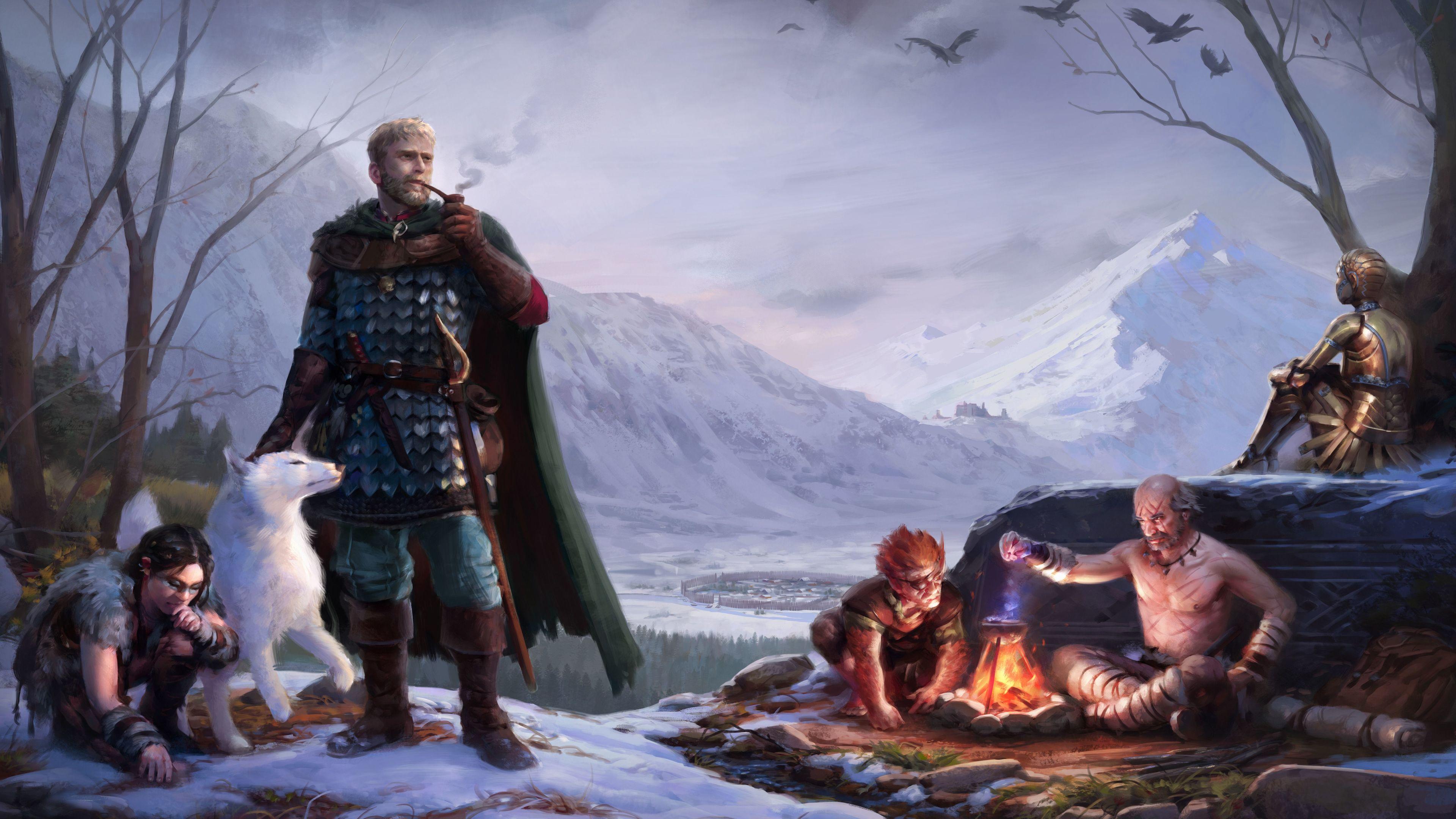 3840x2160 Wallpaper 4k Pillars Of Eternity 2 Deadfire Key Art 8k Wallpaper