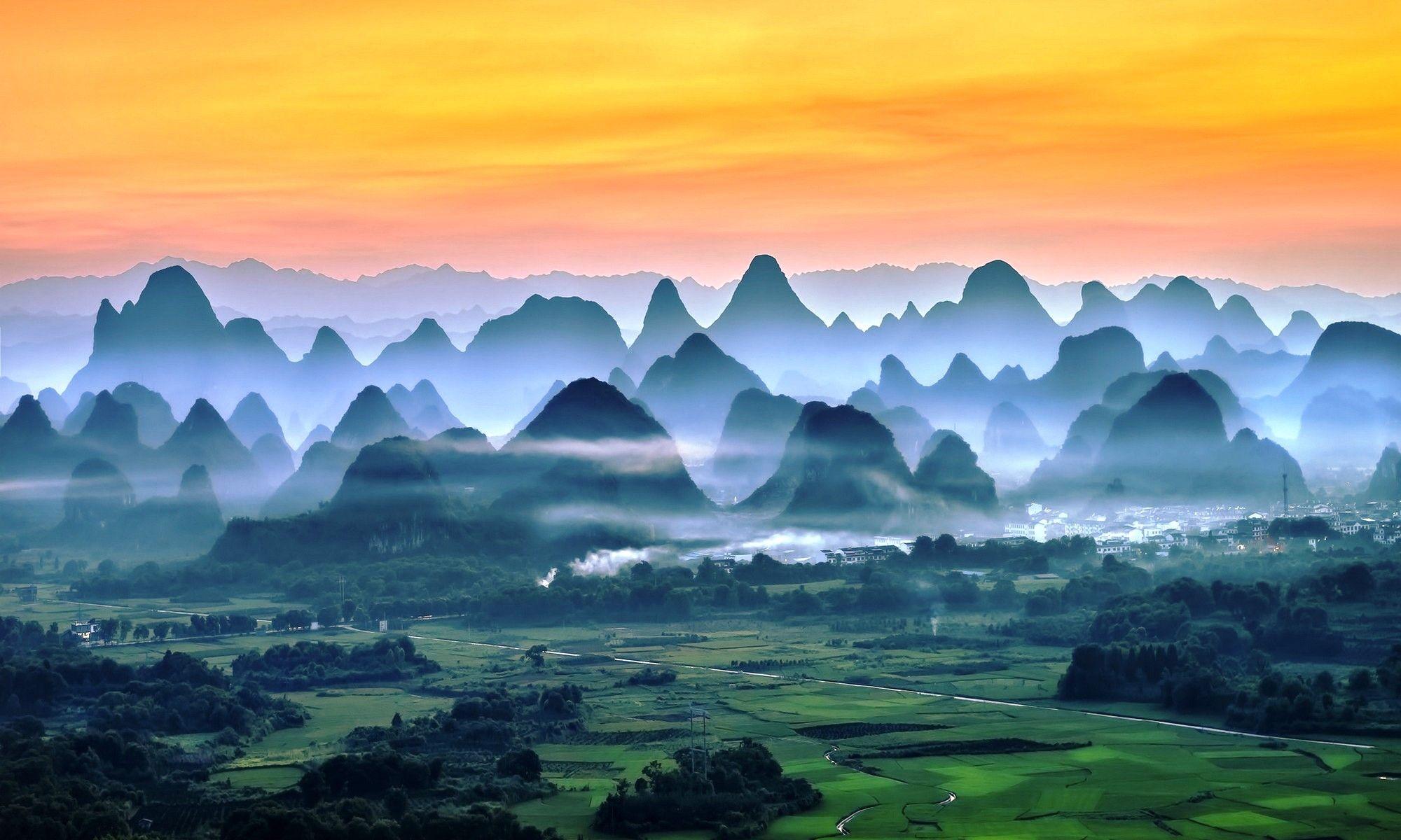 2000x1200 Misty Mountains HD Wallpaper K HD Desktop Wallpaper