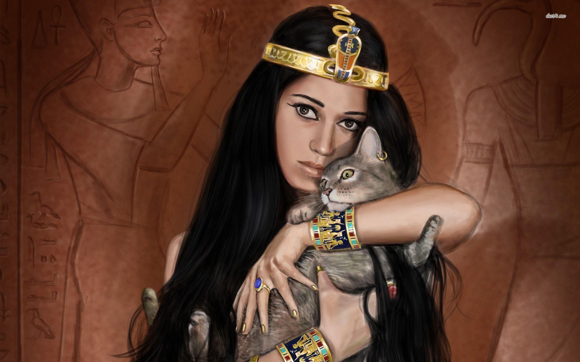 1920x1200 Egyptian Princess Wallpaper