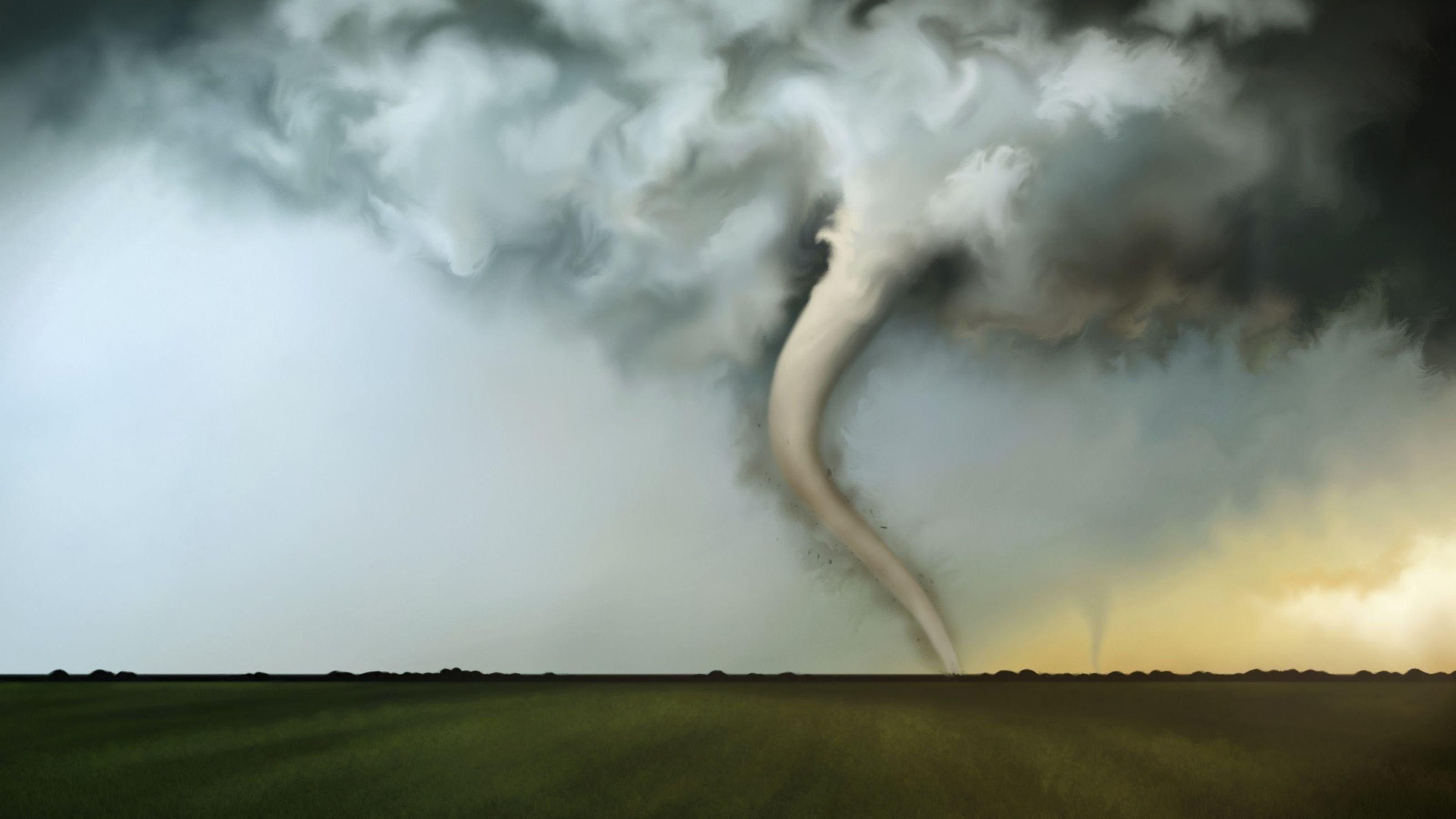 3200x1800 Sky: Disaster Nature Storm Tornado Sky Rain Beautiful Desktop