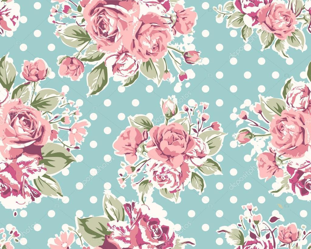 1023x821 Magazine Wallpaper: Best Wallpaper Seamless Vintage Pink Flower Pattern On Brown Background Good Quality Wallpaper