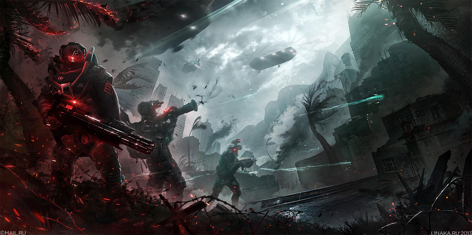 1600x798 Mech Robot Wallpaper