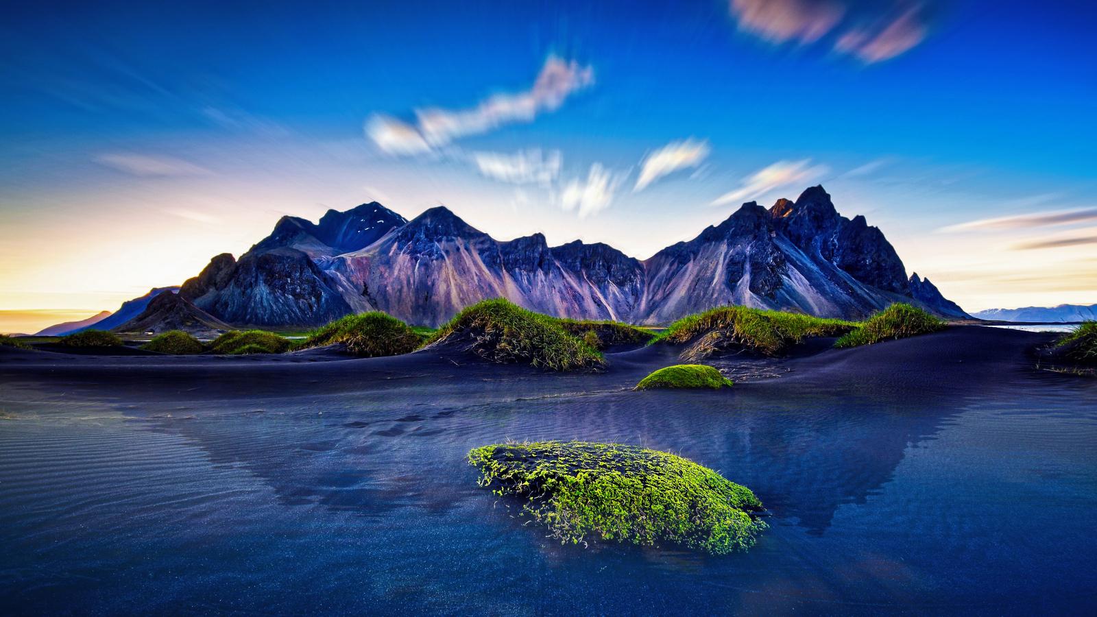 1600x900 Download wallpaper 1600x900 mountains, iceland, reflections, nature, 16:9 widescreen 1600x900 HD background, 10620