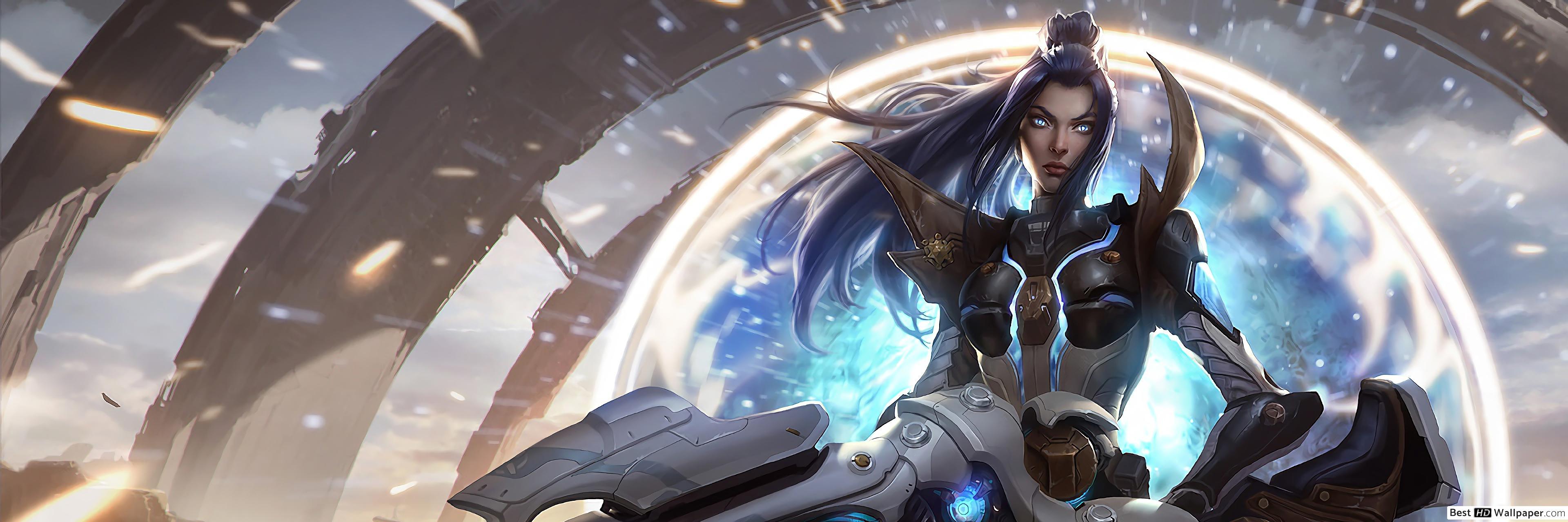 3840x1280 League of Legends (LOL) : Pulsefire Caitlyn HD wallpaper download