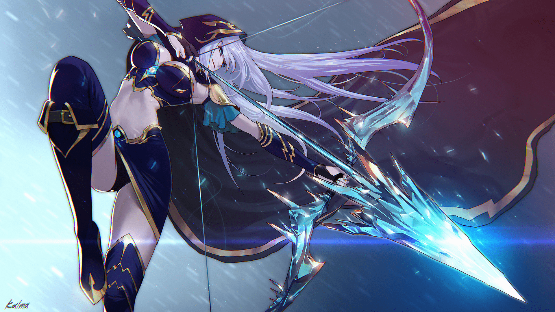 1920x1080 Ashe and Pulsefire Caitlyn