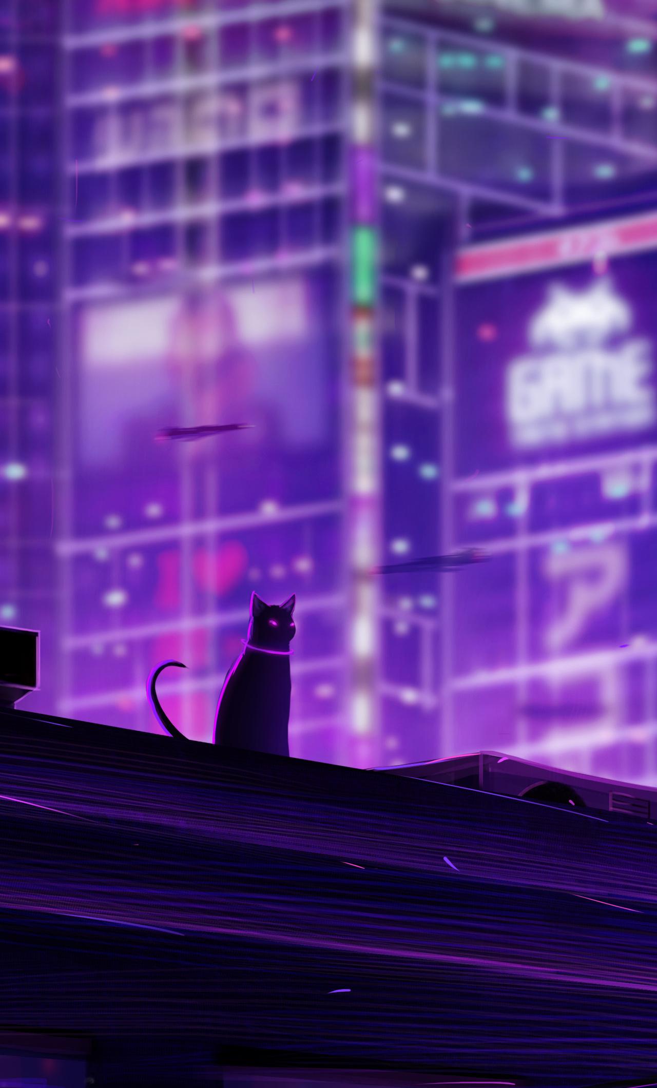 1280x2120 Cat In Tokyo 5k iPhone HD 4k Wallpaper, Image, Background, Photo and Picture