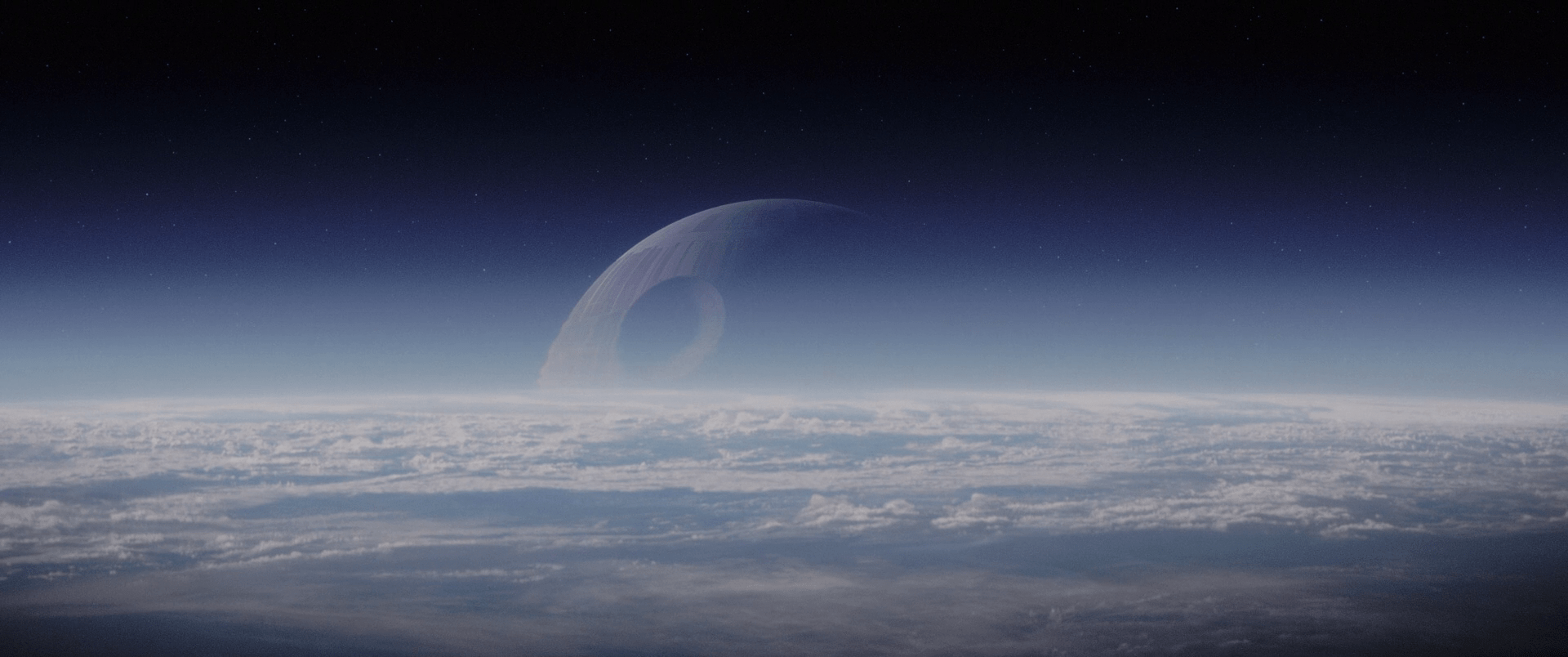 1920x804 #space, #Death Star, #Star Wars, #Rogue One: A Star Wars Story, wallpaper. Mocah HD Wallpaper