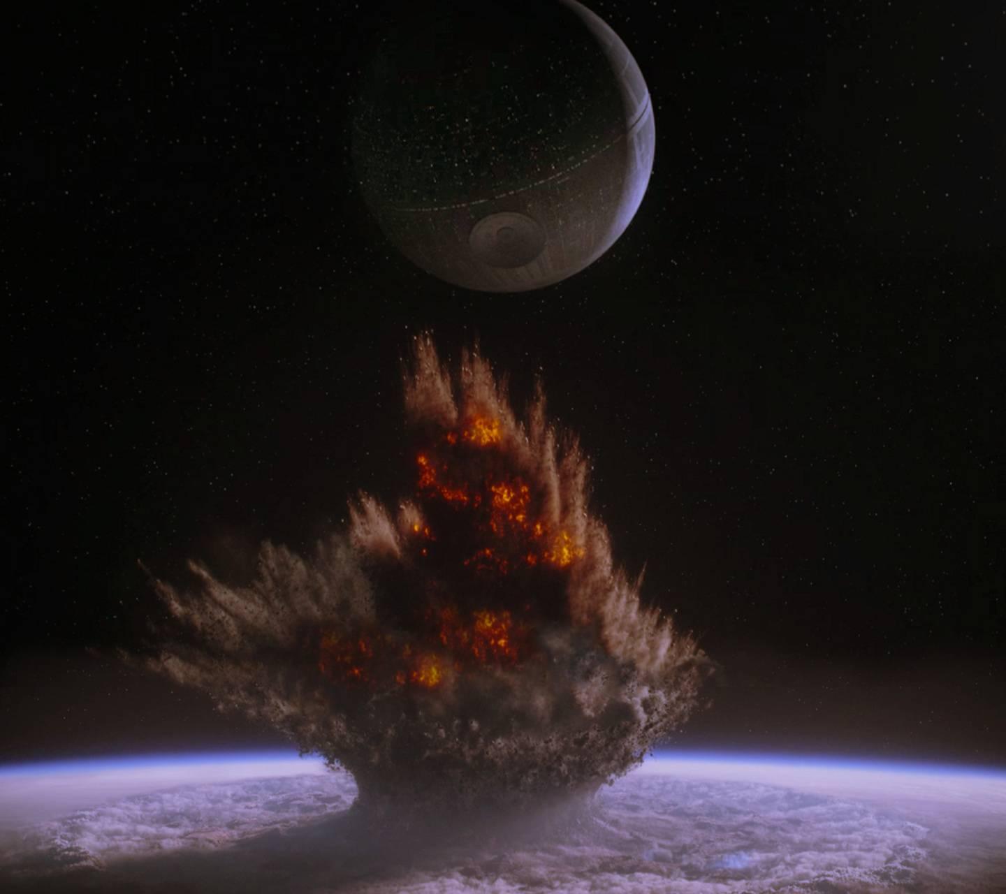1440x1280 Death Star Wallpaper