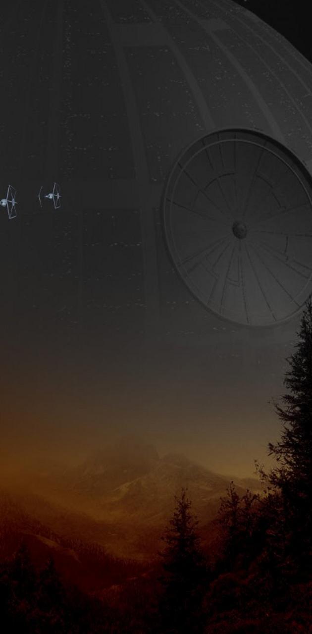630x1280 Death Star wallpaper