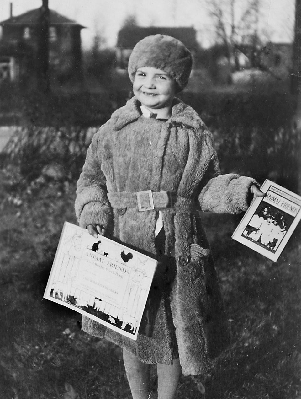 960x1271 Vintage First Day Of School Photo