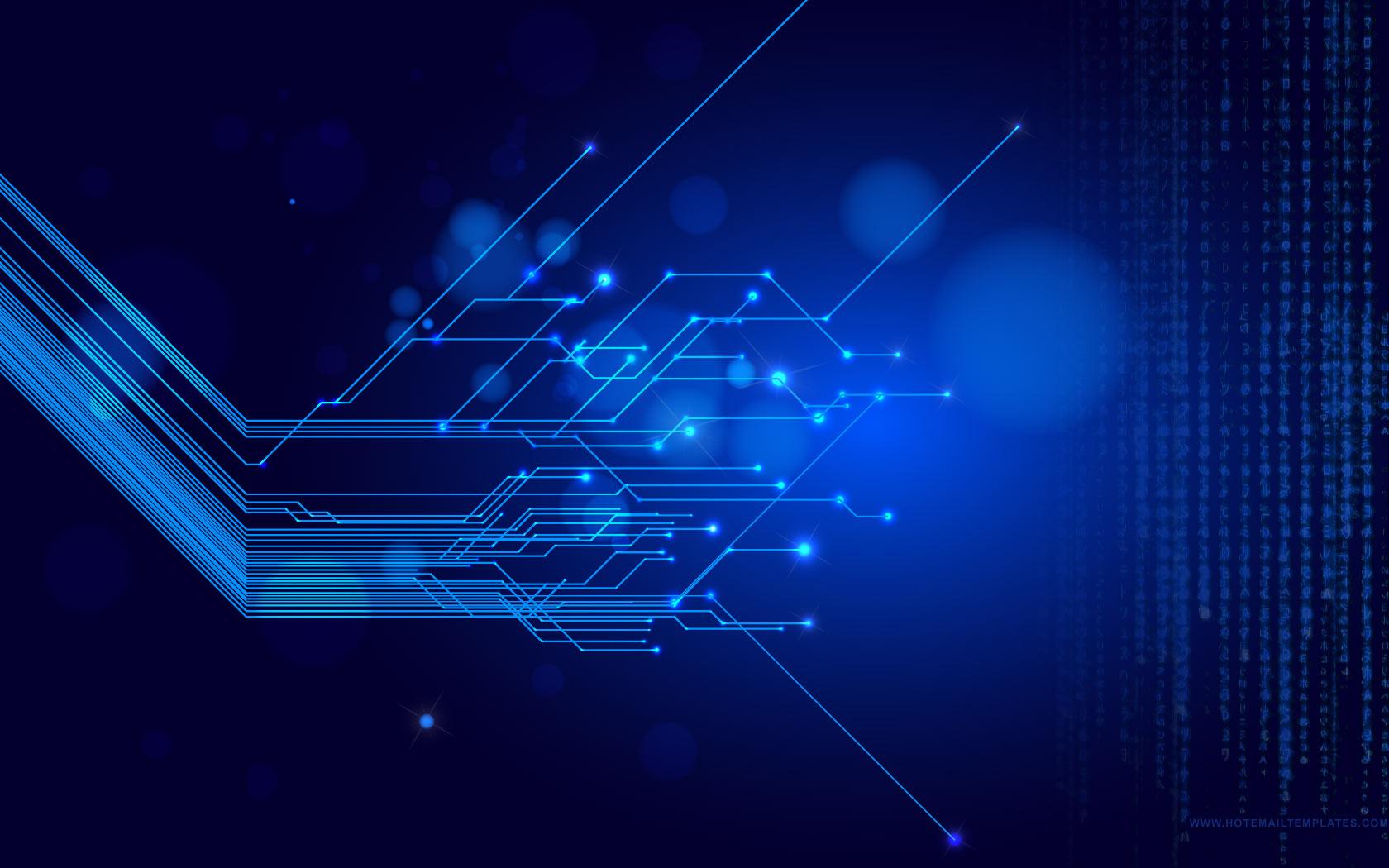 1680x1050 Tiger Blue Matrix Wallpaper