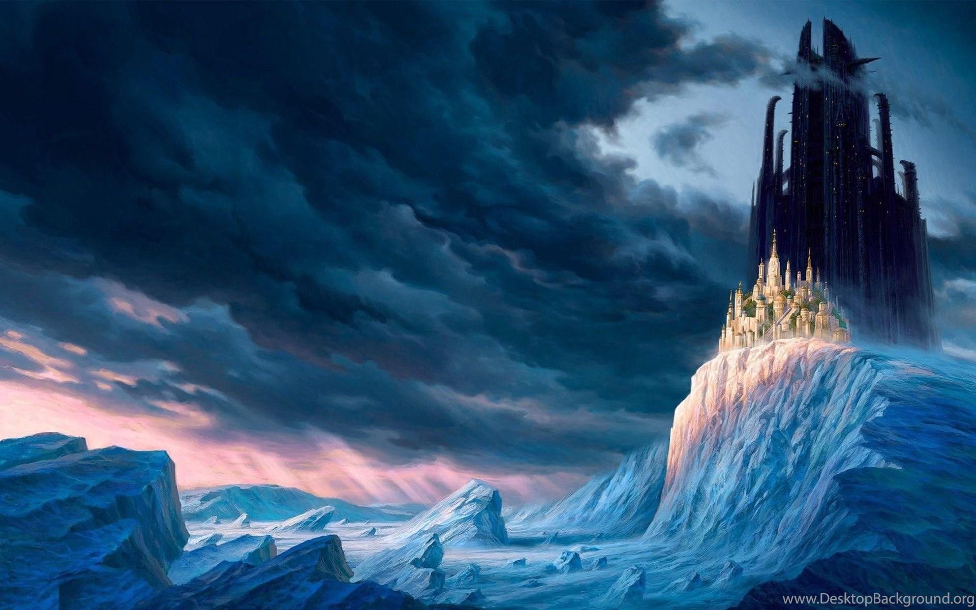1920x1200 Desktop, Wallpaper, Snow, Mountain, Castle, Castles Desktop Background