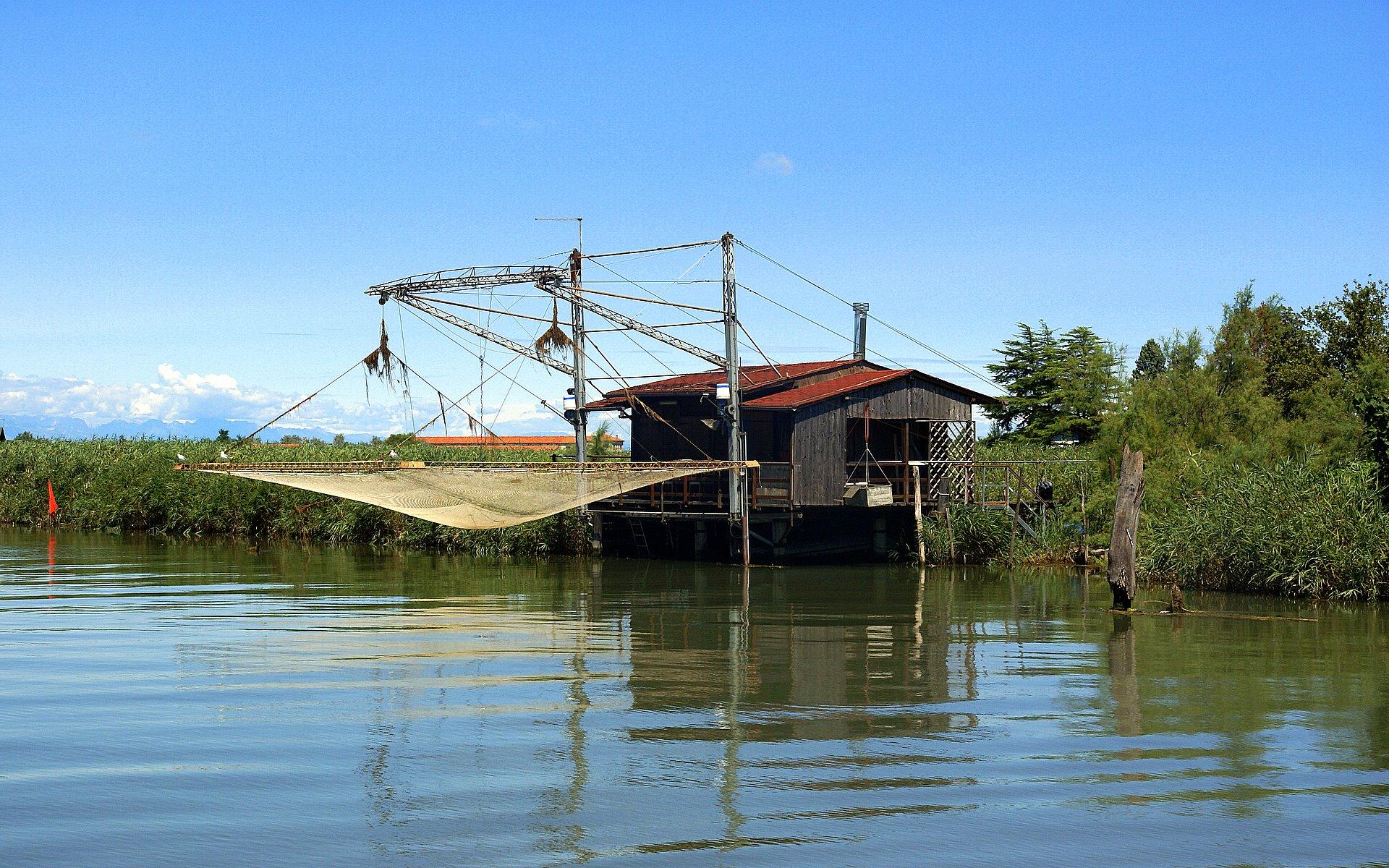 1920x1200 River, scenery, wallpaper, house