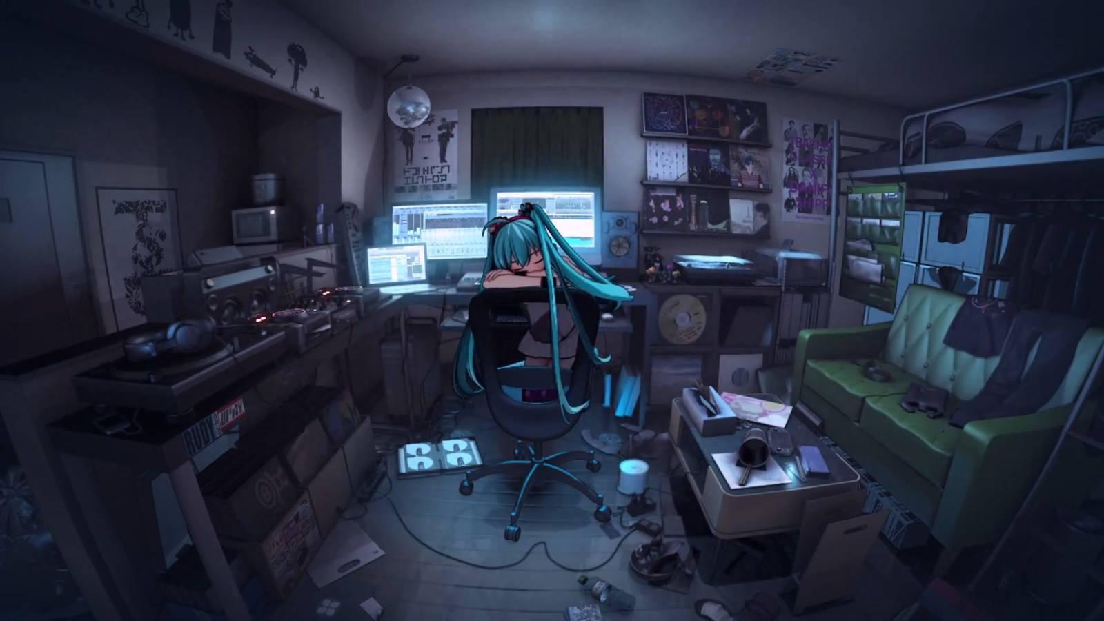 1600x900 Room Anime Wallpaper