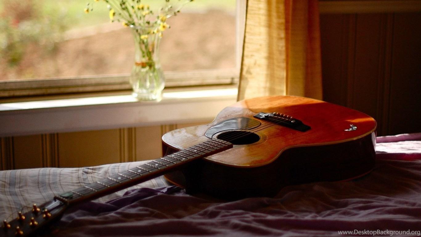 1366x768 Acoustic Guitar HD Wallpaper, Acoustic Guitar Background Desktop Background