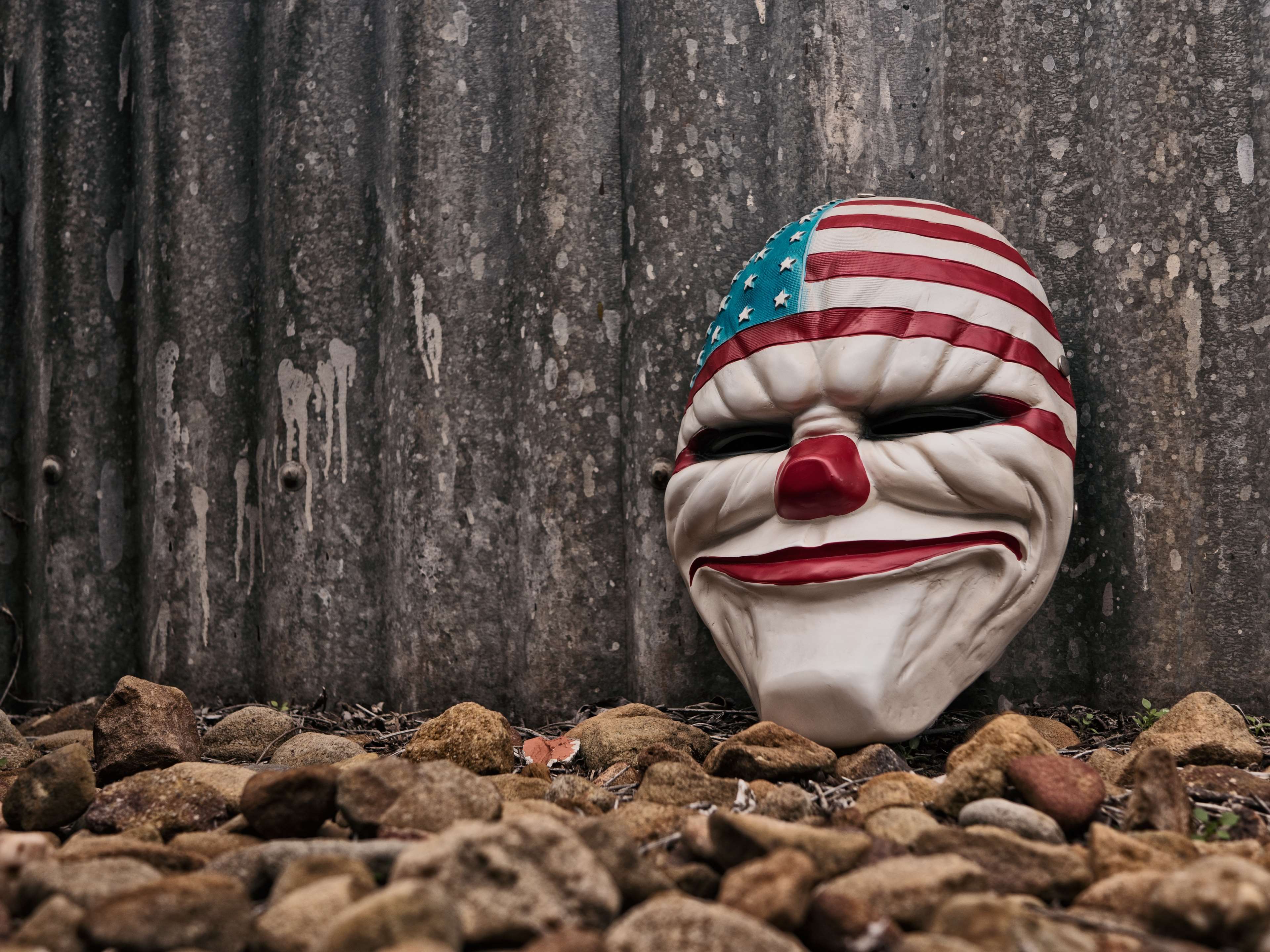 3840x2880 abandoned, alone, antique, beach, broken, carnival, characters, circus, clown, creepy, crime, dark, darkness, death, decay, demonic, dirty, evil, face, freak, fright, grunge, halloween, horror, lost, old, rocks, sad, scary