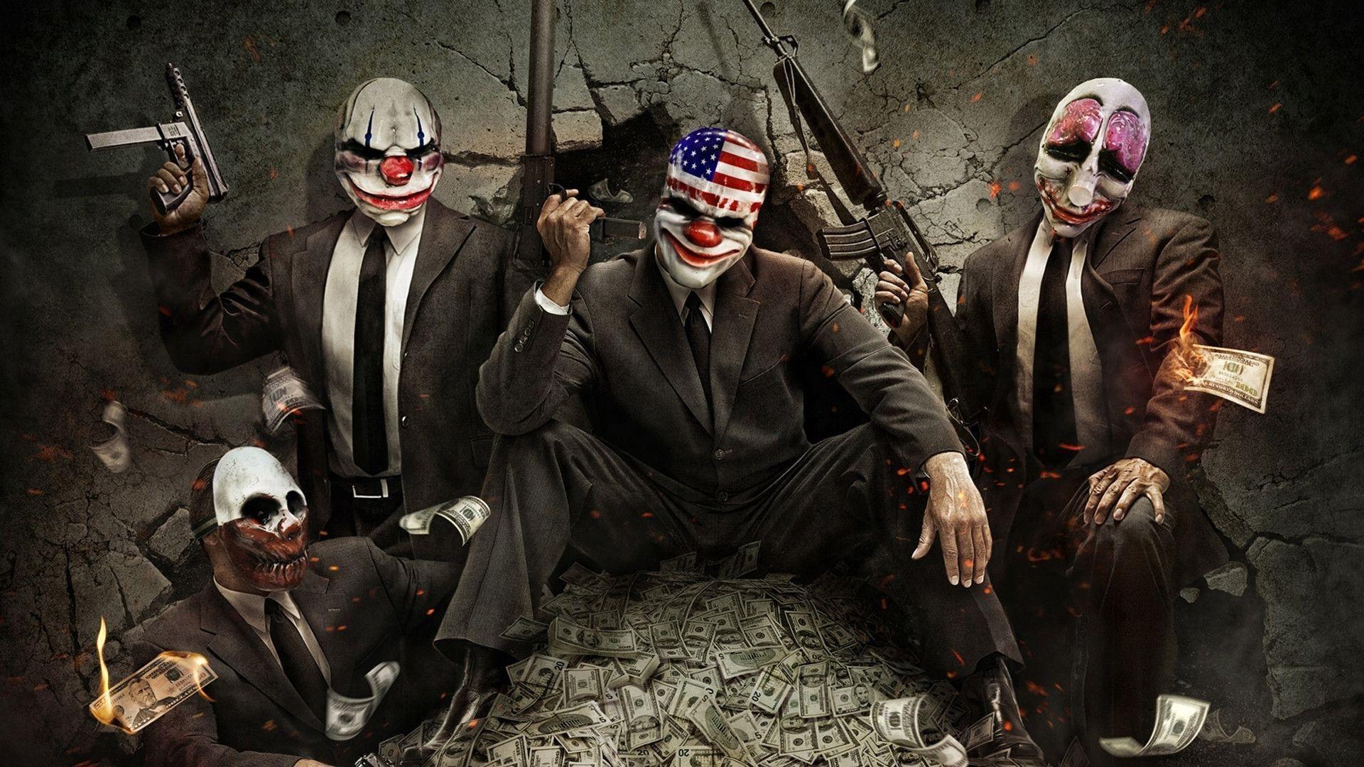 1920x1080 Evil Clown Wallpaper background picture