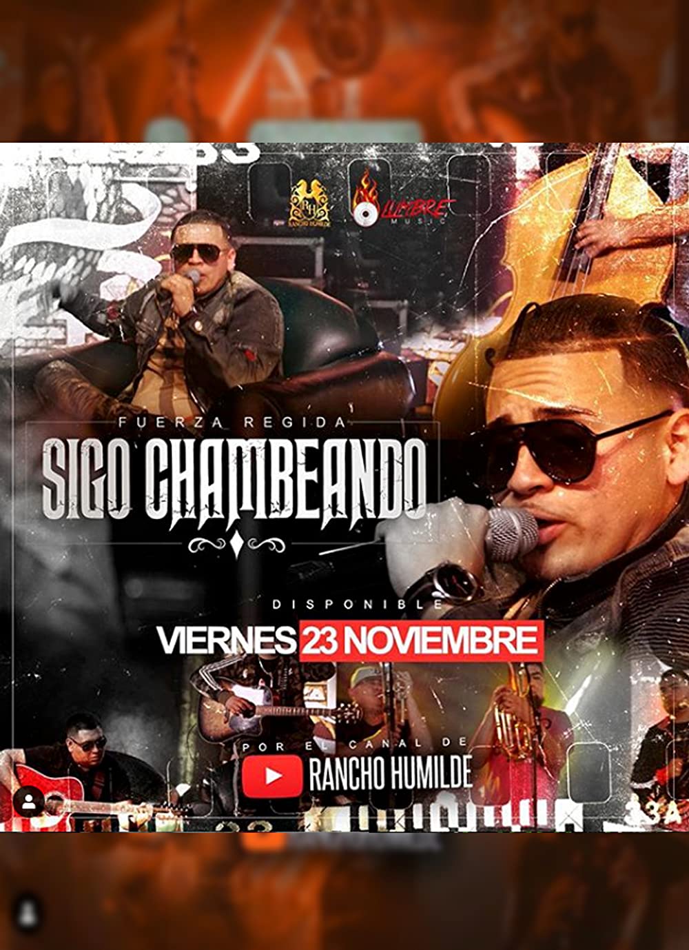 1000x1378 Fuerza Regida: Sigo Chambeando (En Vivo) (2018)