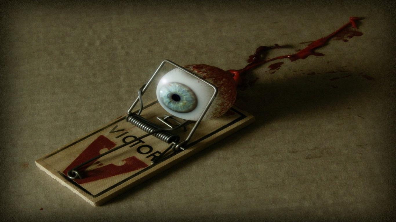 1366x768 Wallpaper Collection For Your Computer and Mobile Phones: New Awesome Scary Eyes Wallpaper