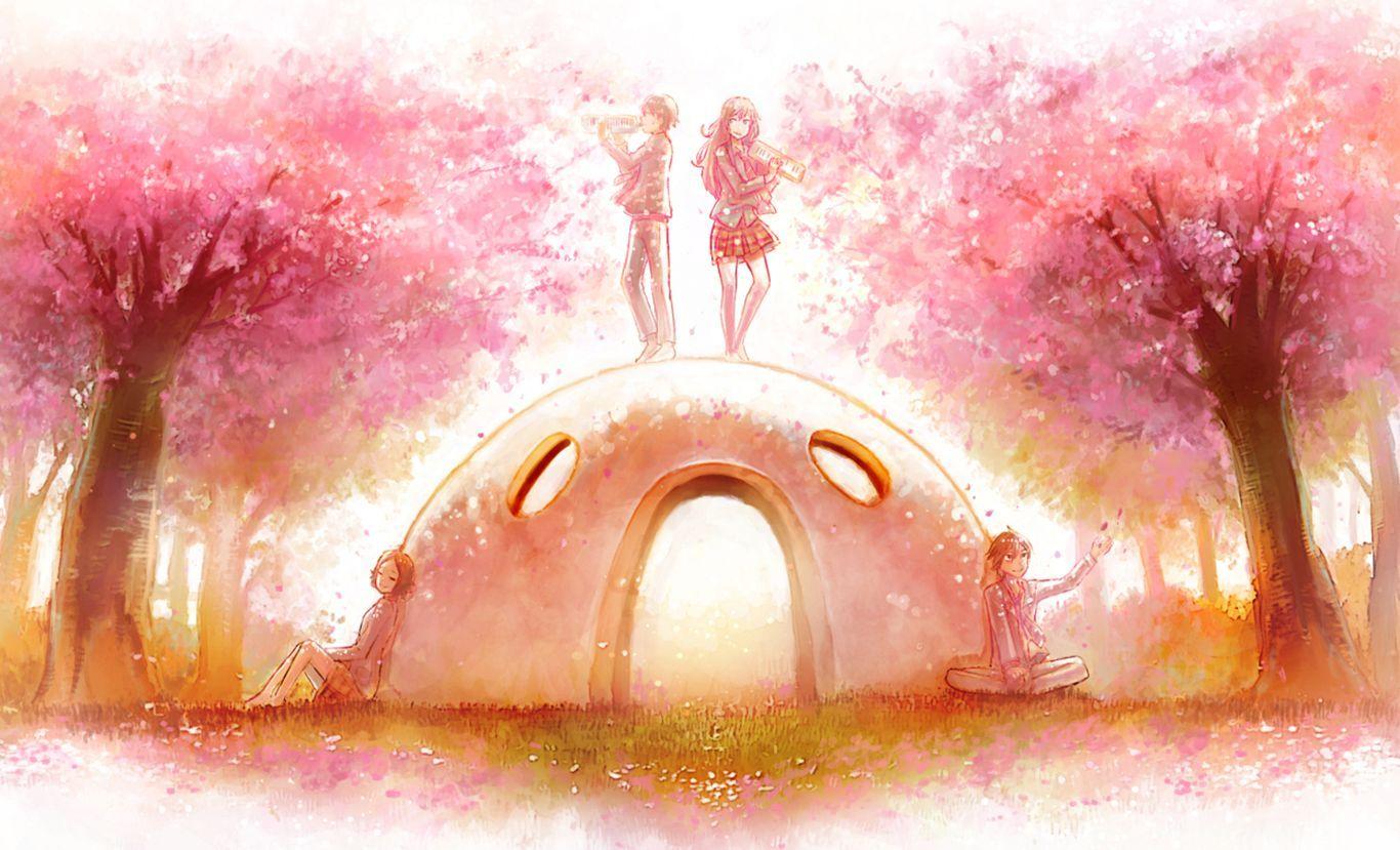 Your Lie In April Watercolor Wallpapers Top Free Your Lie